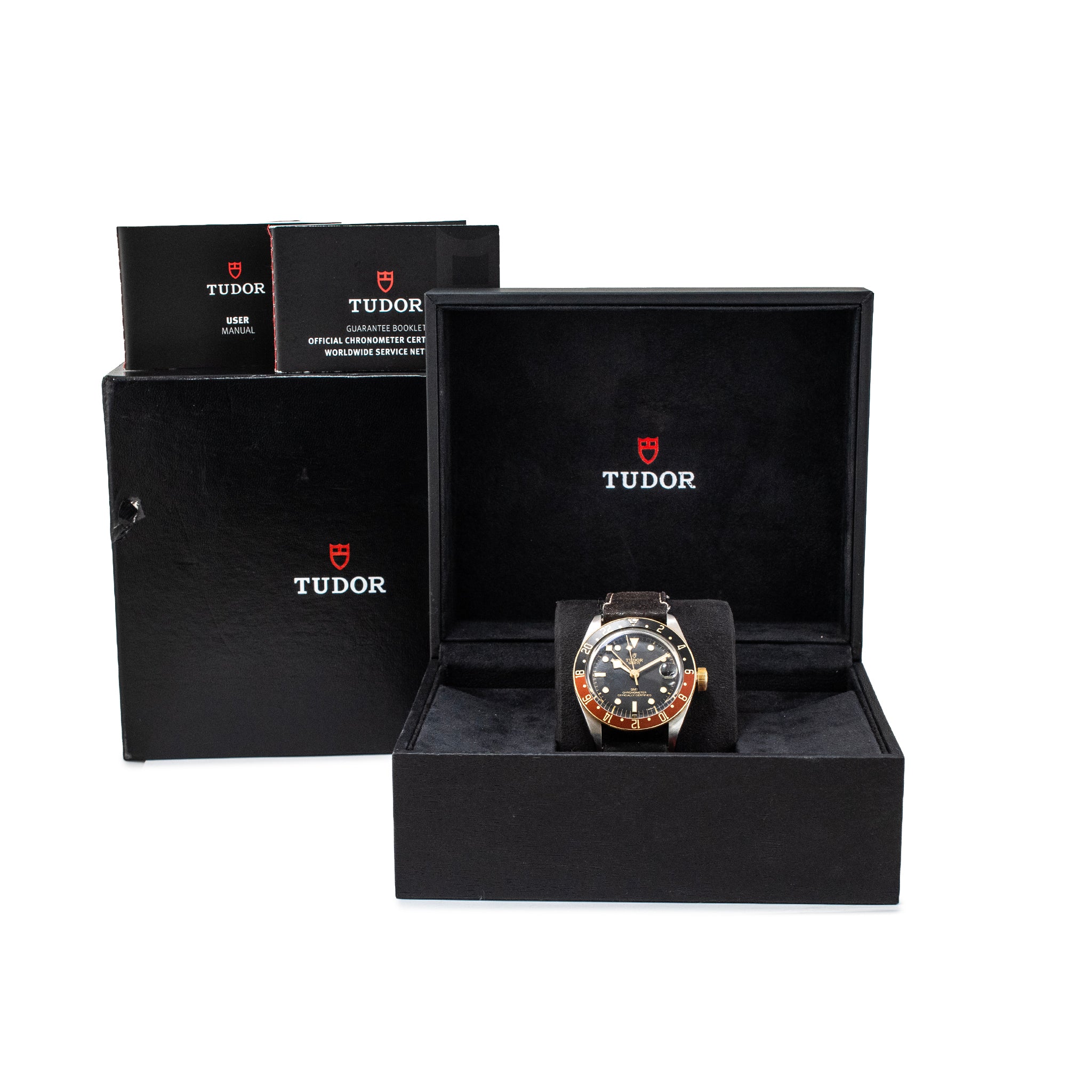 Tudor Black Bay GMT 41MM 79833MN Steel Gold Black Dial Root Beer Watch