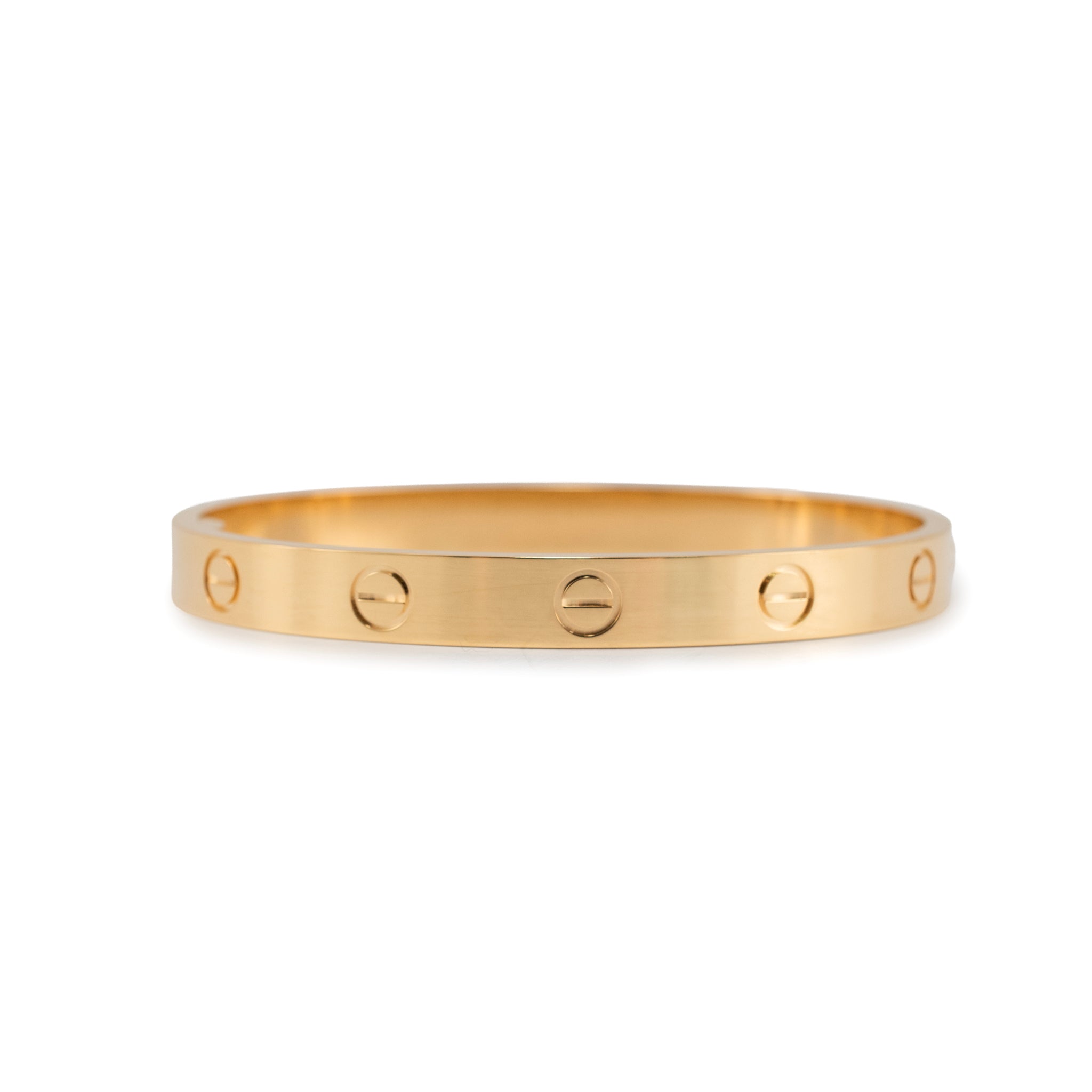 Cartier Love Classic Model 18K Yellow Gold Bangle Bracelet