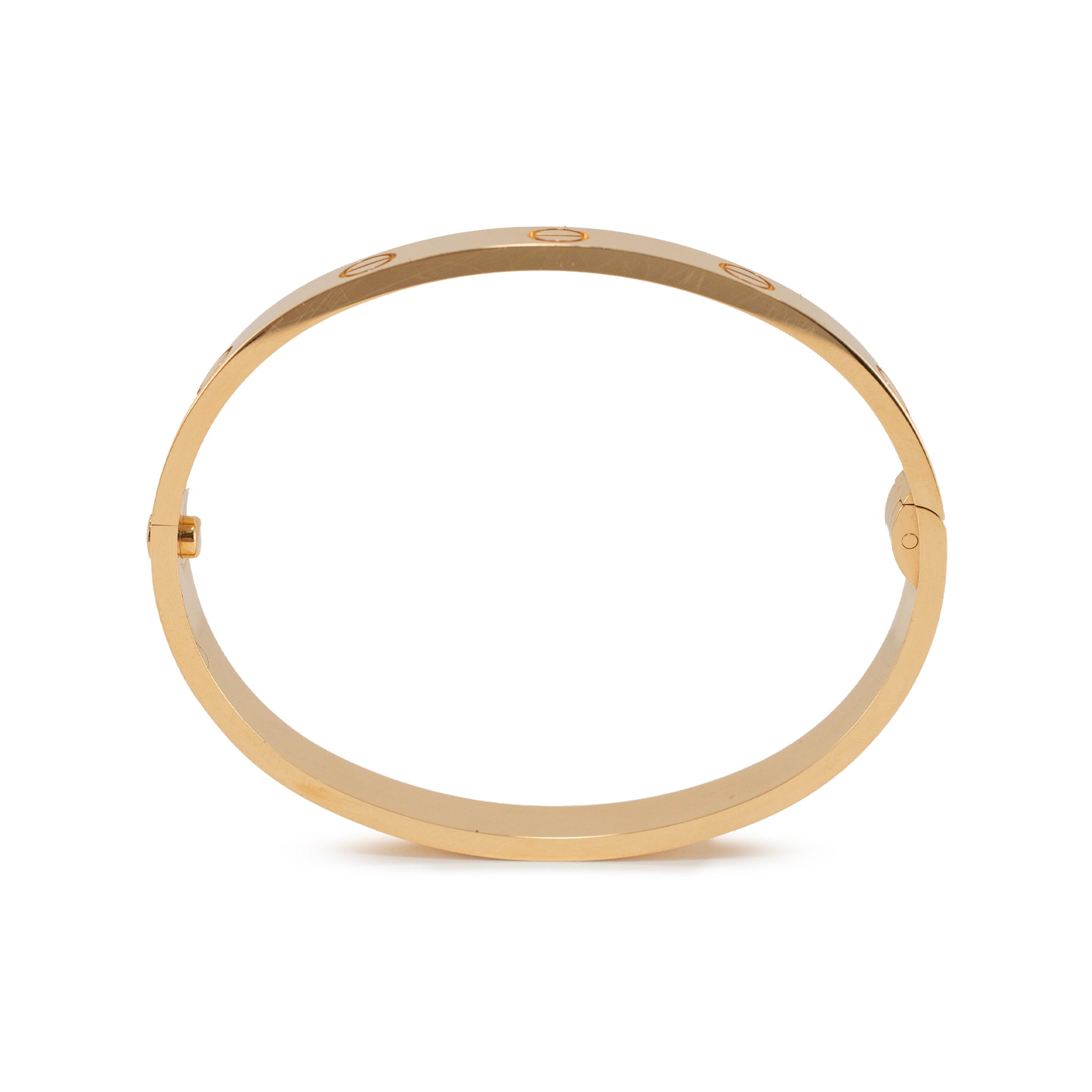 Cartier Love Classic Model 18K Yellow Gold Bangle Bracelet