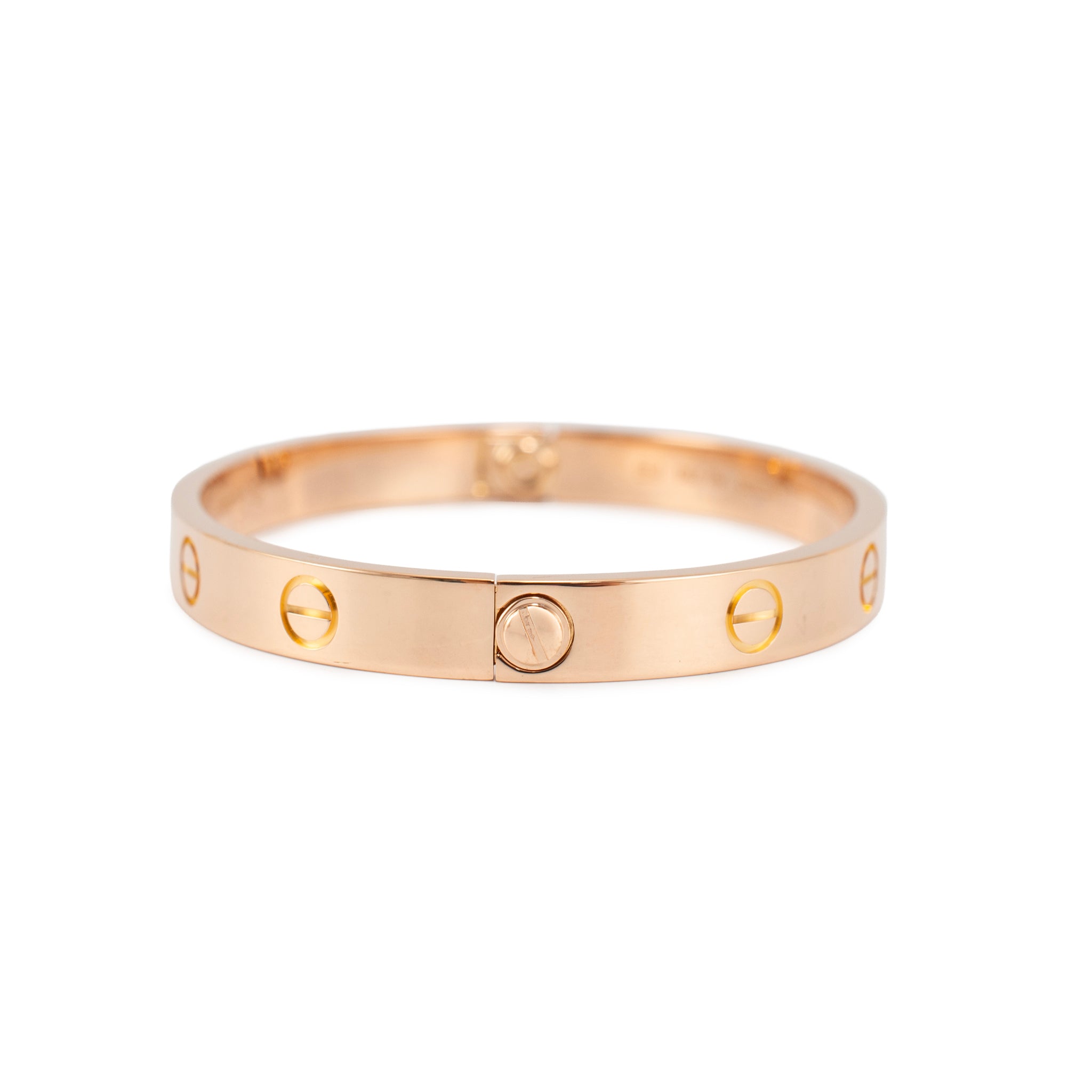 Cartier Love Classic Model 18K Rose Gold Bangle Bracelet