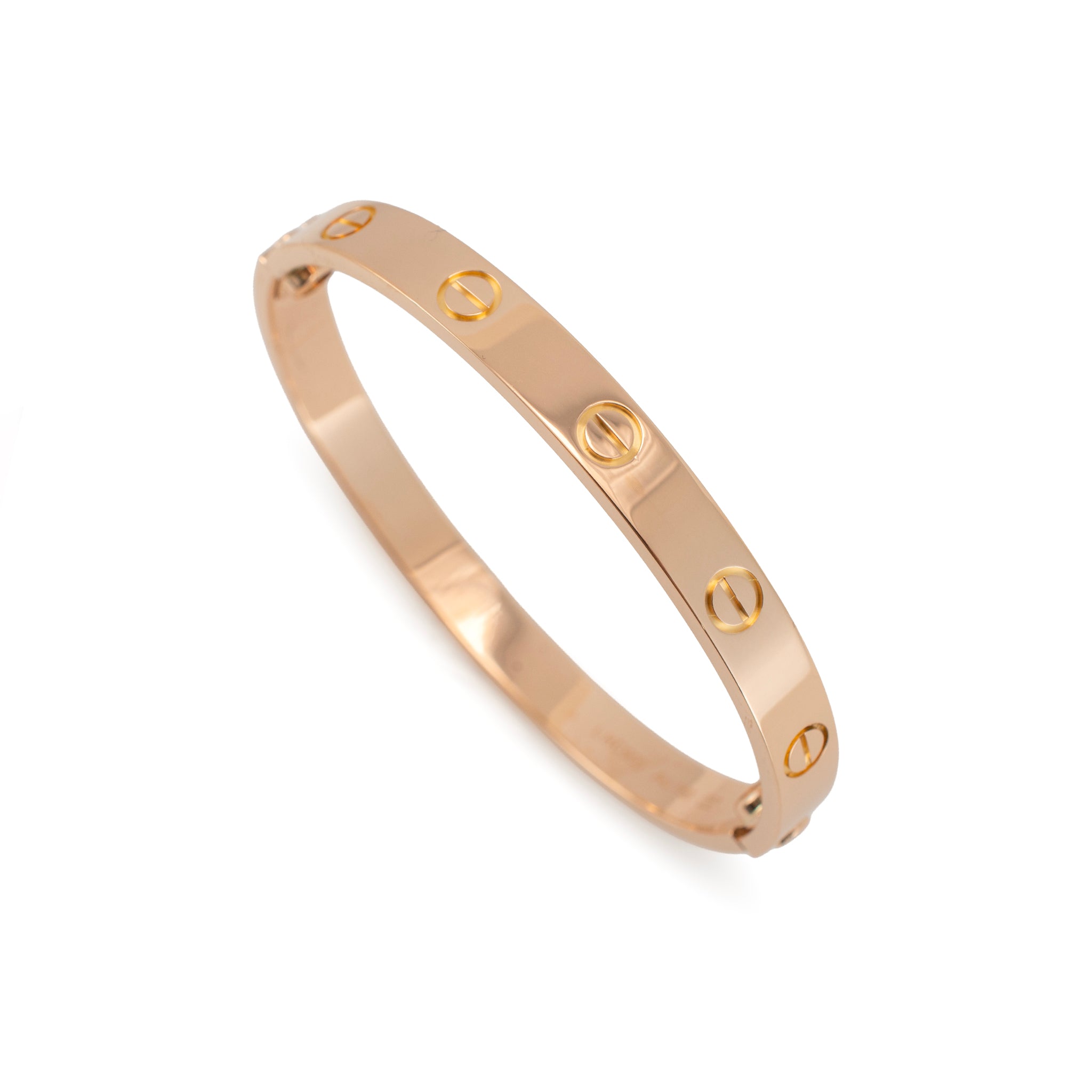 Cartier Love Classic Model 18K Rose Gold Bangle Bracelet