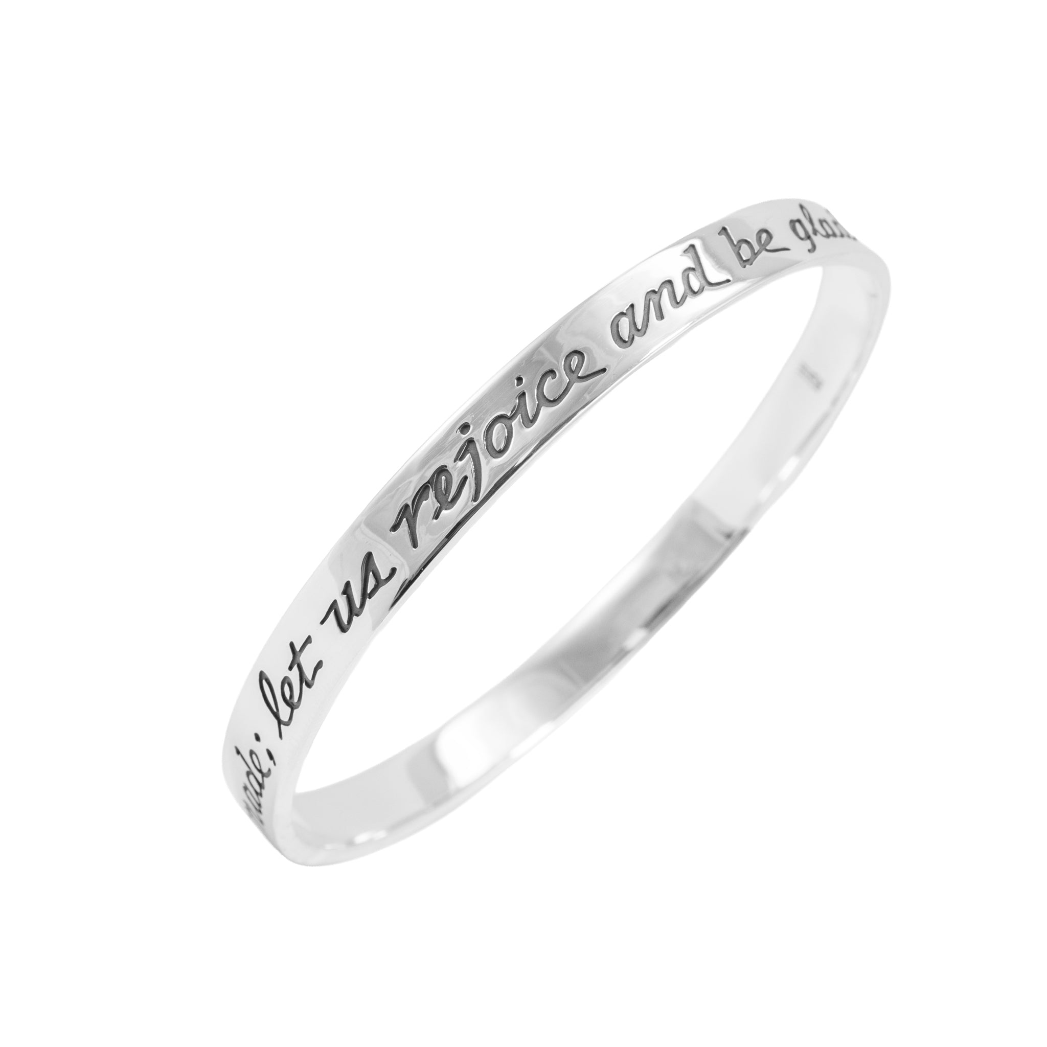 James Avery 925 Silver Retired This Is the Day the Lord Has Made Bangle Bracelet