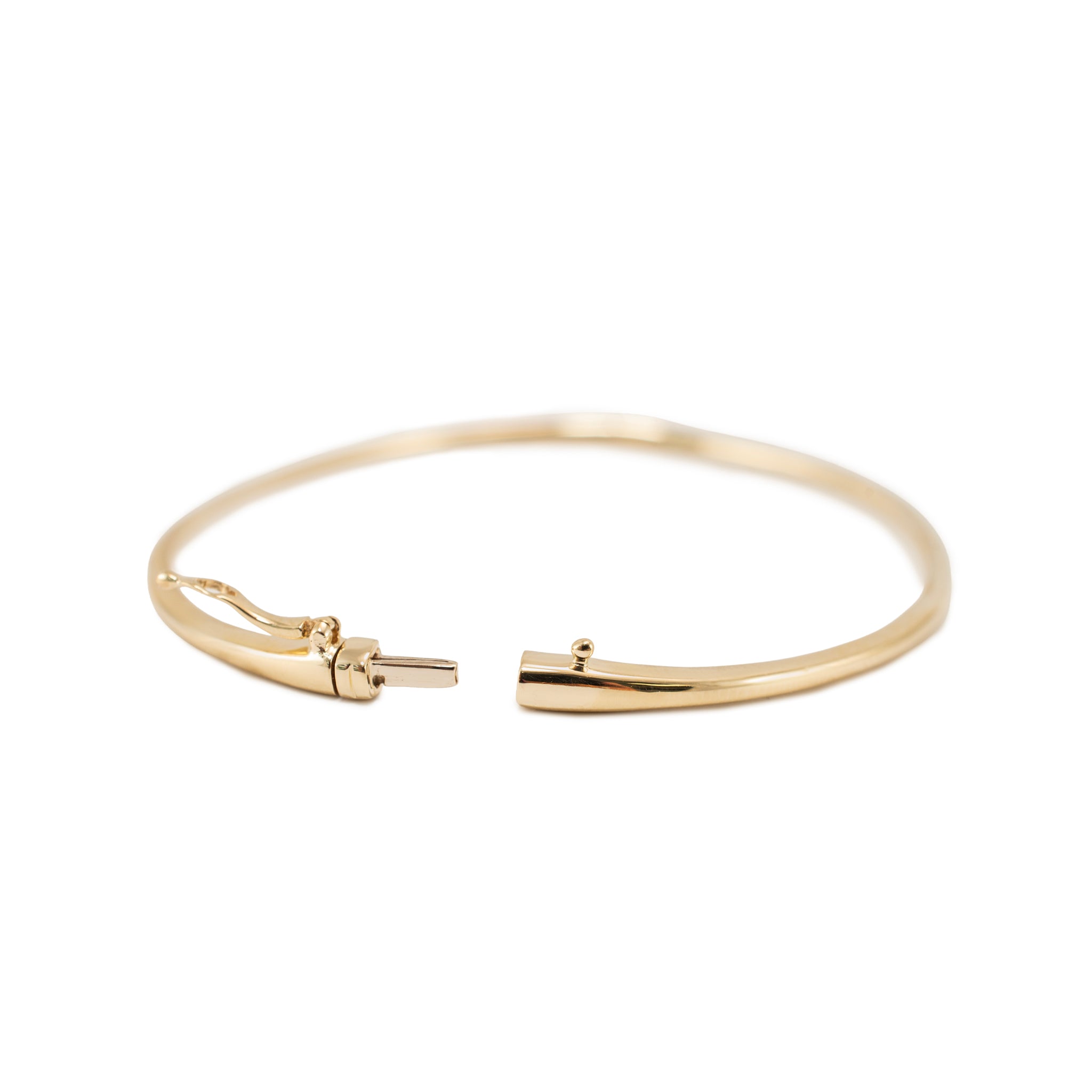 Bony Levy 14K Yellow Gold Thin Hinged Bangle Bracelet