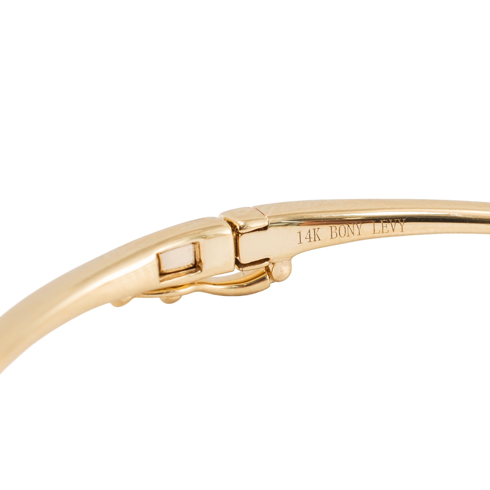 Bony Levy 14K Yellow Gold Thin Hinged Bangle Bracelet