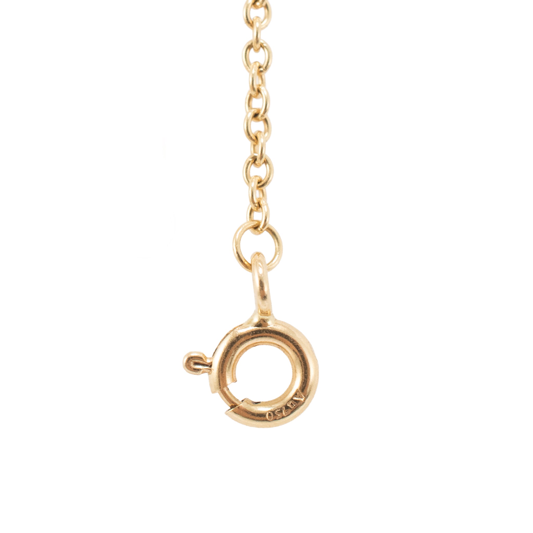 Tiffany & Co. 18K Yellow Gold Rolo Link Princes Chain Necklace