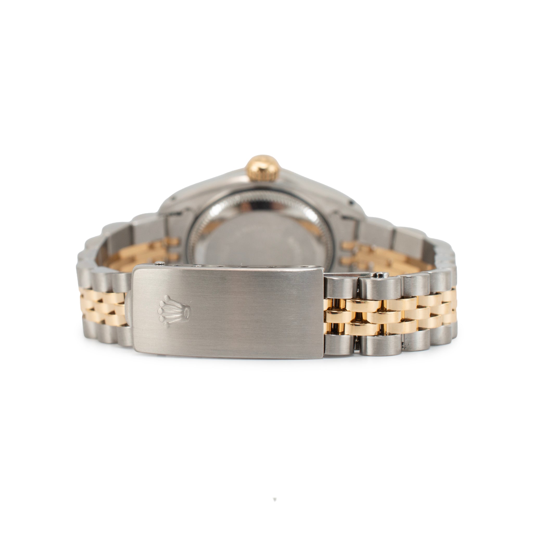 Rolex Lady Datejust 26MM 69173 Champaign Jubilee Fluted Yellow Gold Steel Watch
