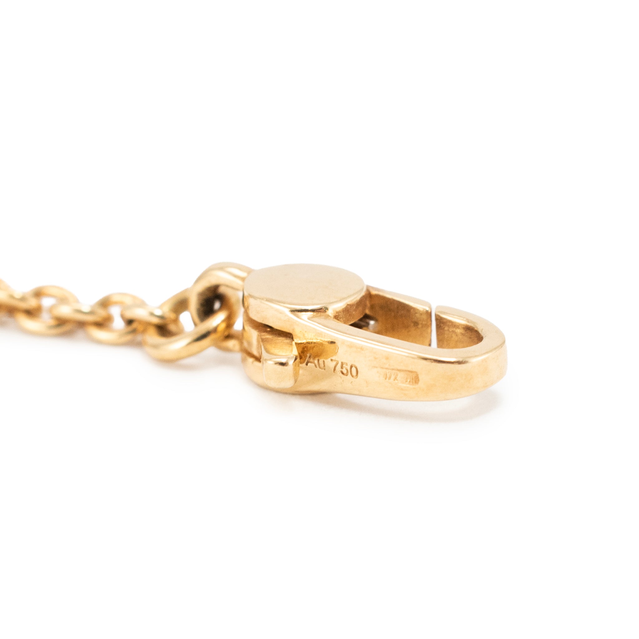 Gucci Horsebit Marina 18K Yellow Gold Cable Chain Gucci Link Pendant Necklace