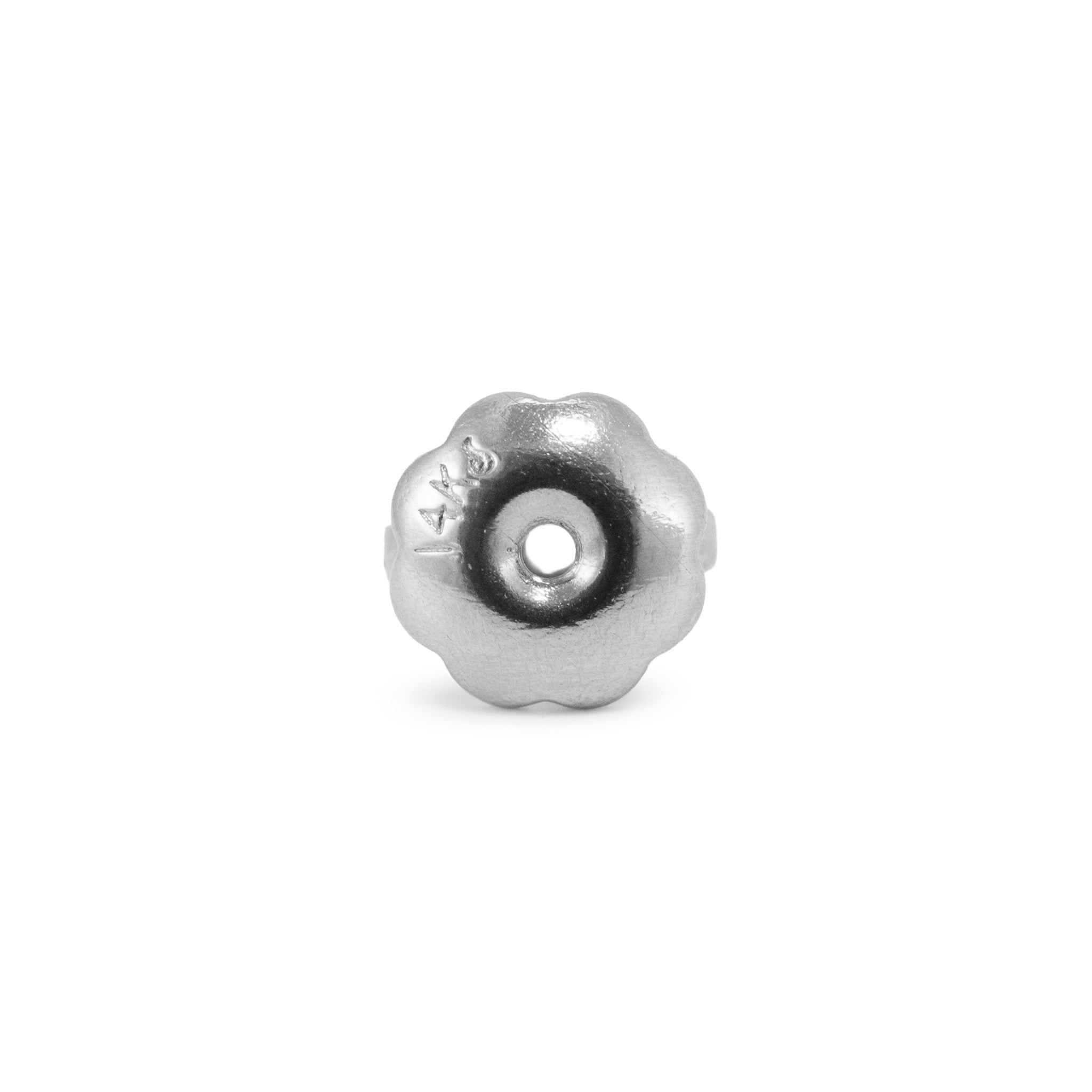 14K White Gold 0.85ct Round Diamond 3-Prong Martini Set Petite Stud Earrings