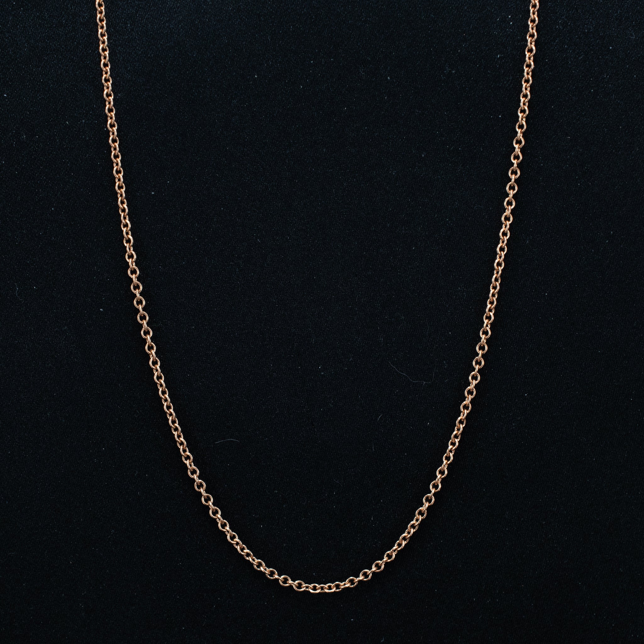 Chain Necklace 14K Rose Cable Modern Style 451205 DJP Jewelers & Luxury Buyers