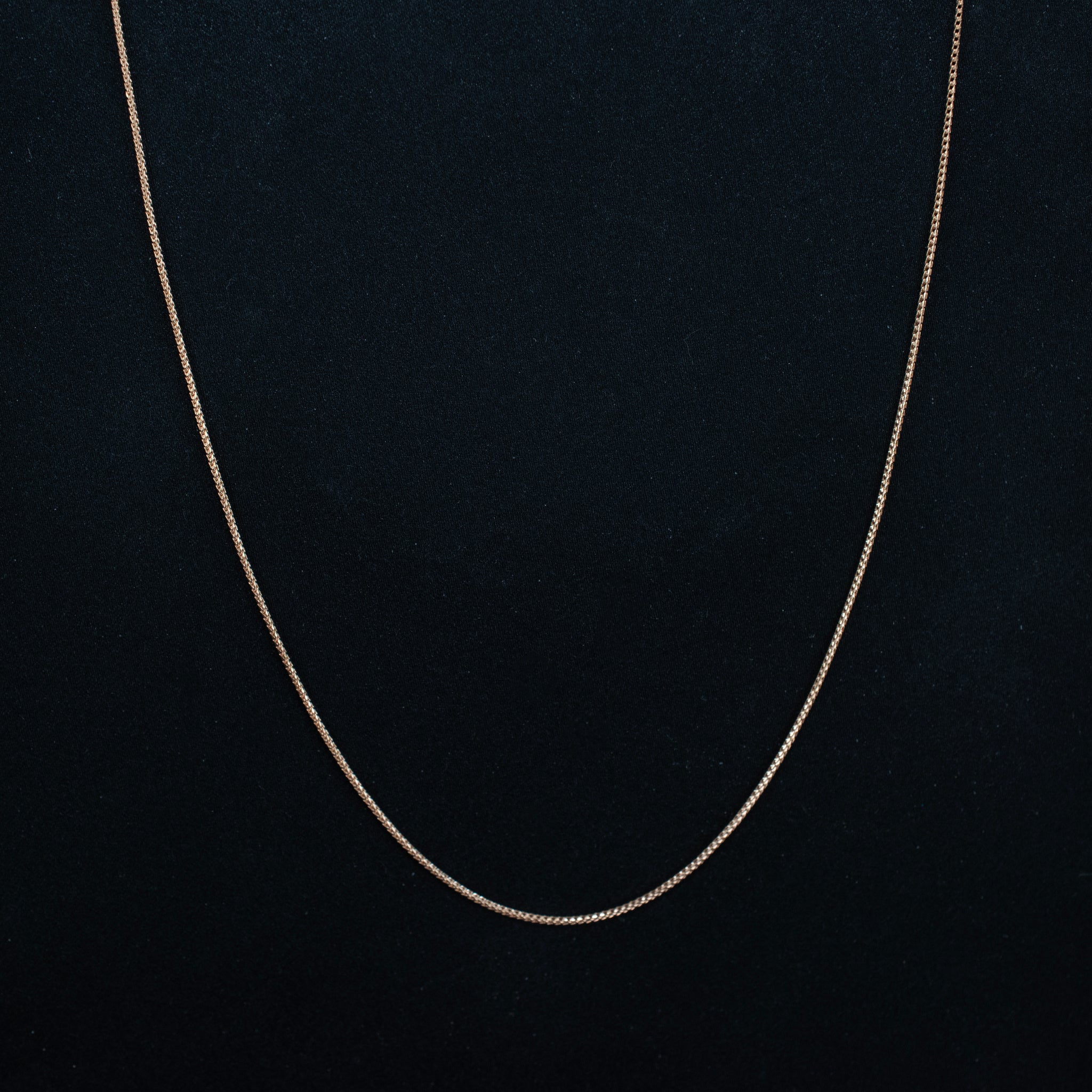 Chain Necklace 18K Rose Gold Wheat Modern Style 451375 DJP Jewelers & Luxury Buyers
