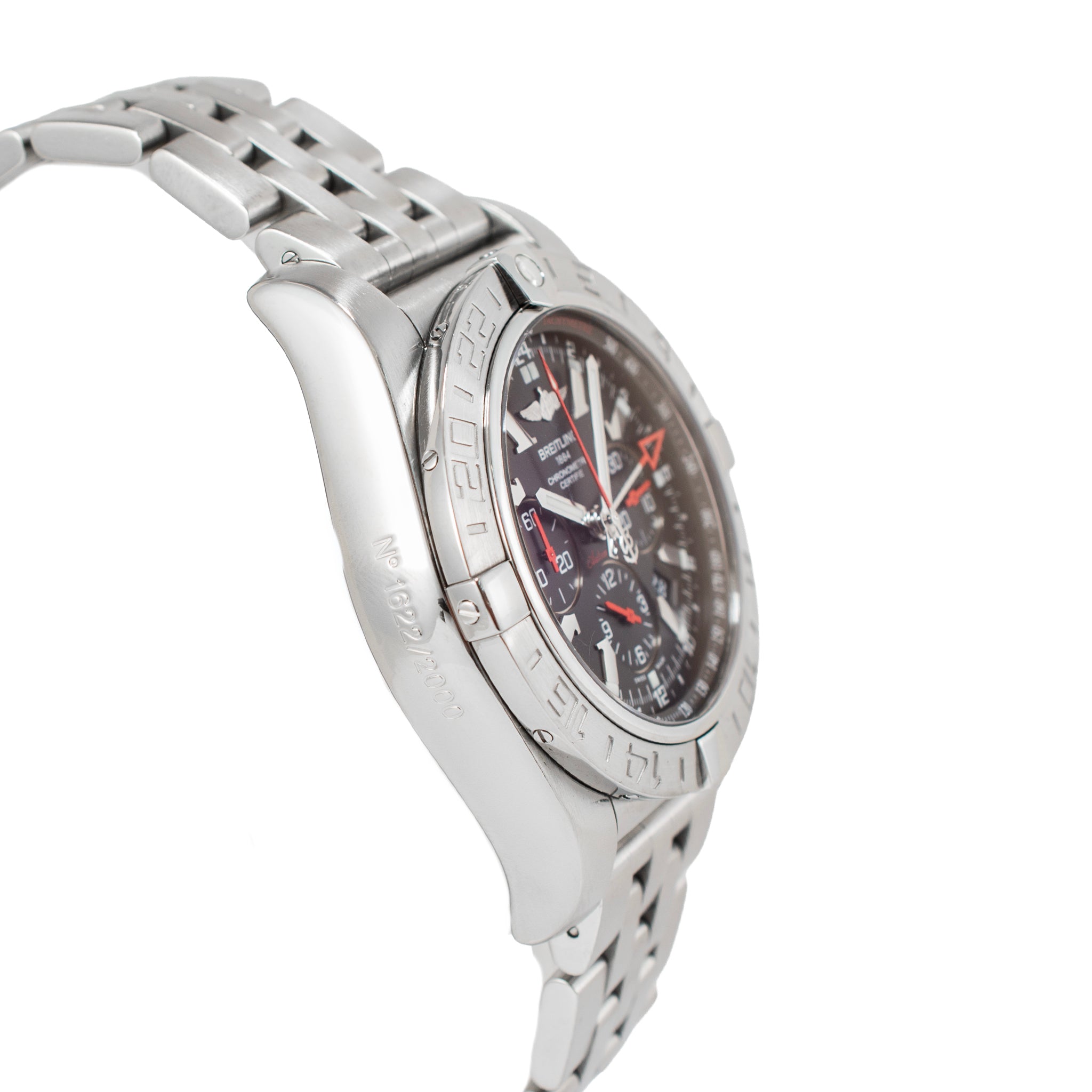 Breitling Chronomat Gmt 47MM AB0412 Steel Black Dial Chronograph Automatic Watch