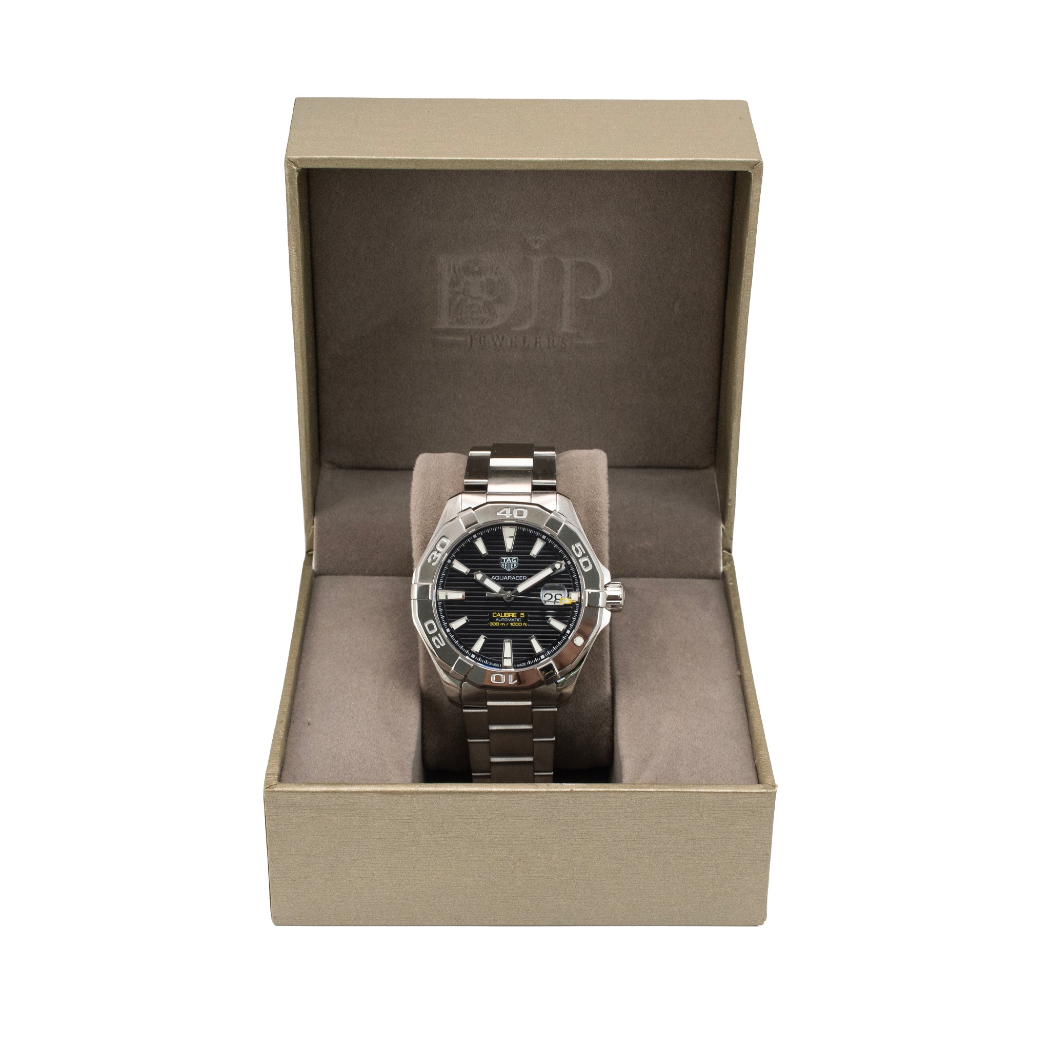Tag Heuer Aquaracer 300M 43MM WAY2010 Stainless Steel Black Dial Automatic Watch