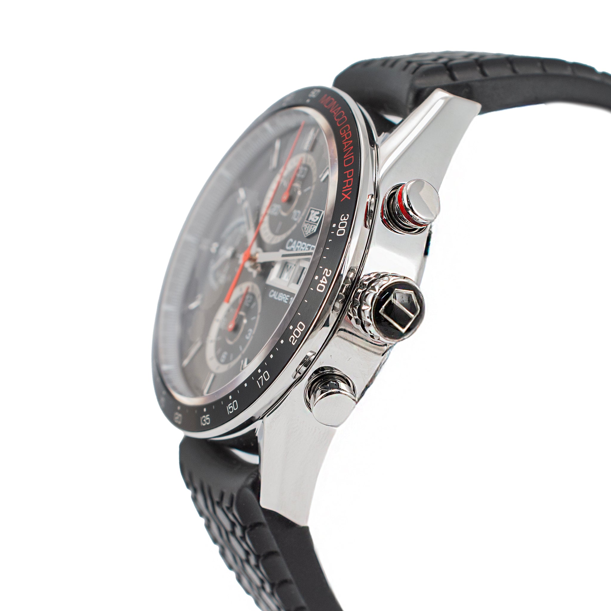 Tag Heuer Carrera Day Date CALIBRE16 43MM cv2a1M Grey Dial Steel Automatic Watch
