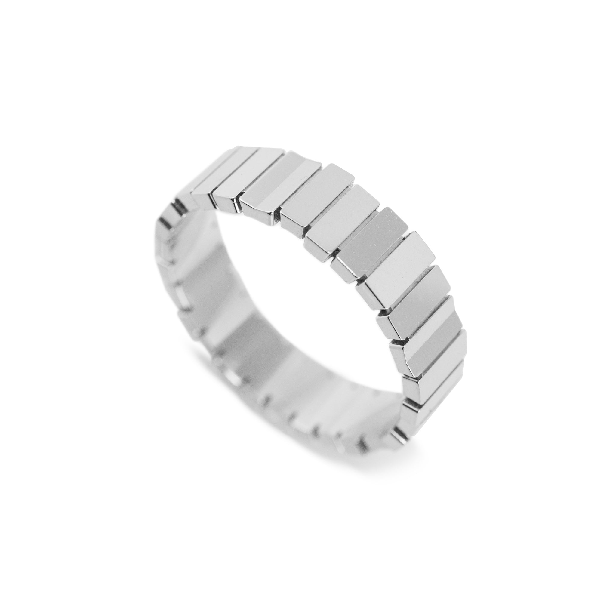 Men’s Christian Dior Gem Collection 18K White Gold Band Ring