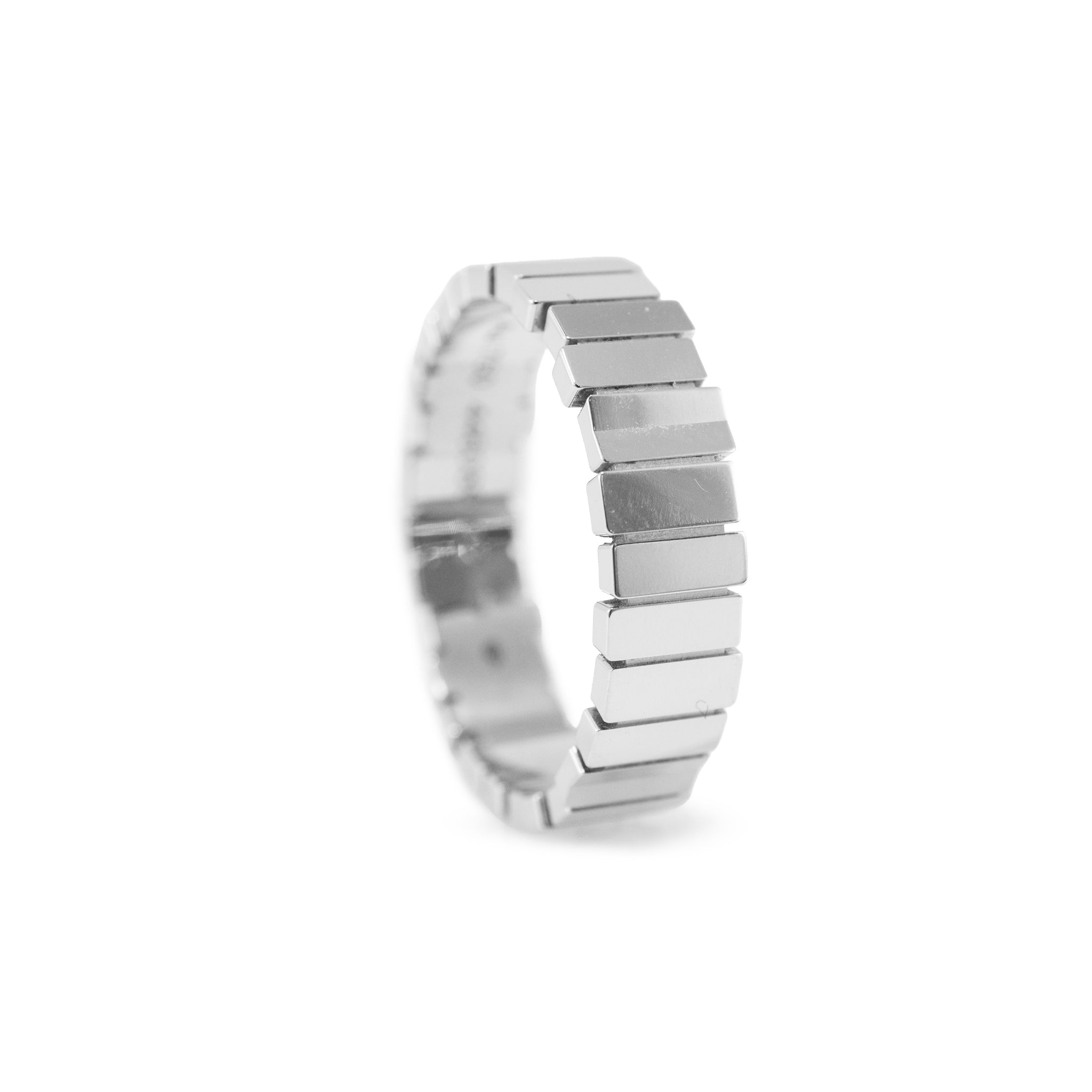 Men’s Christian Dior Gem Collection 18K White Gold Band Ring