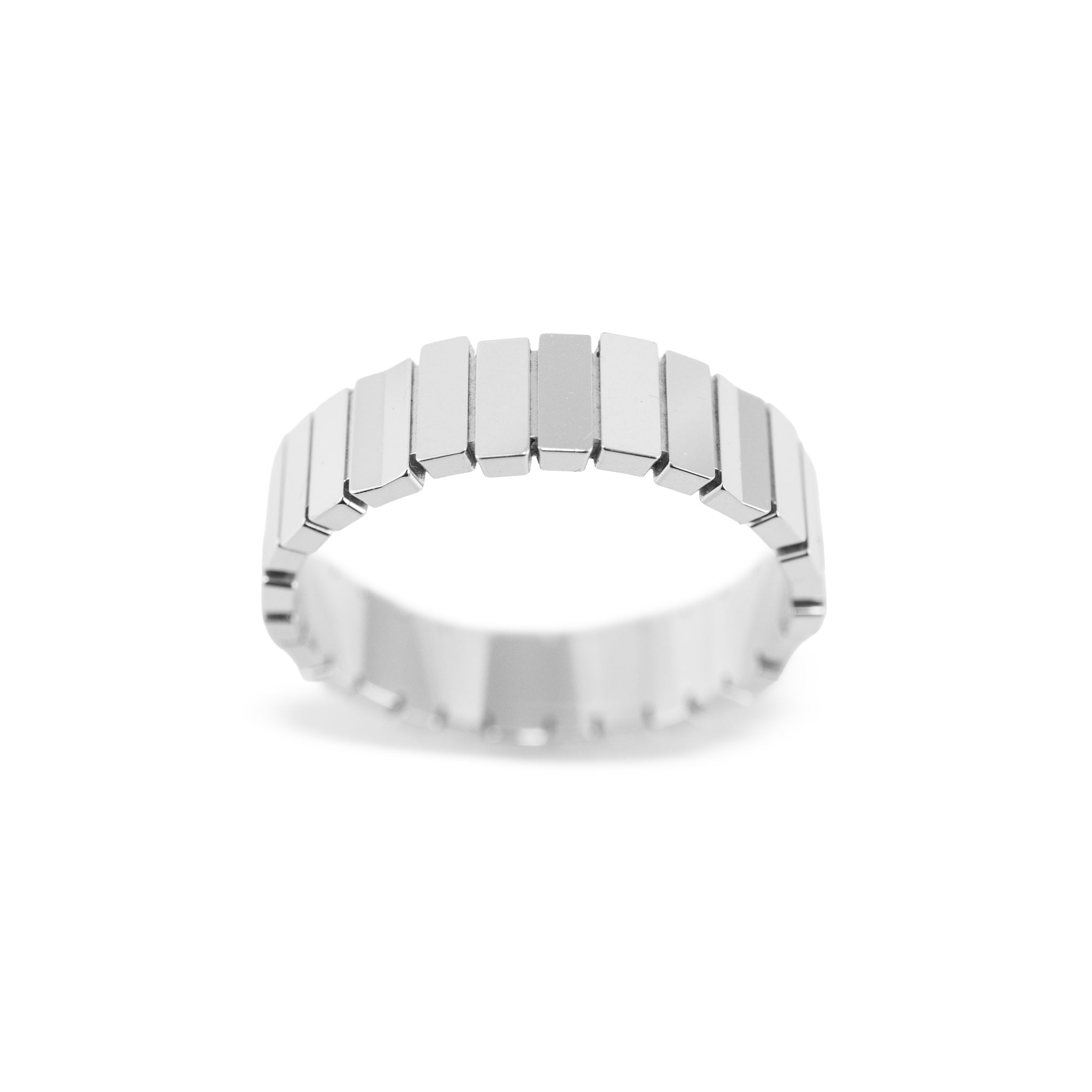 Men’s Christian Dior Gem Collection 18K White Gold Band Ring