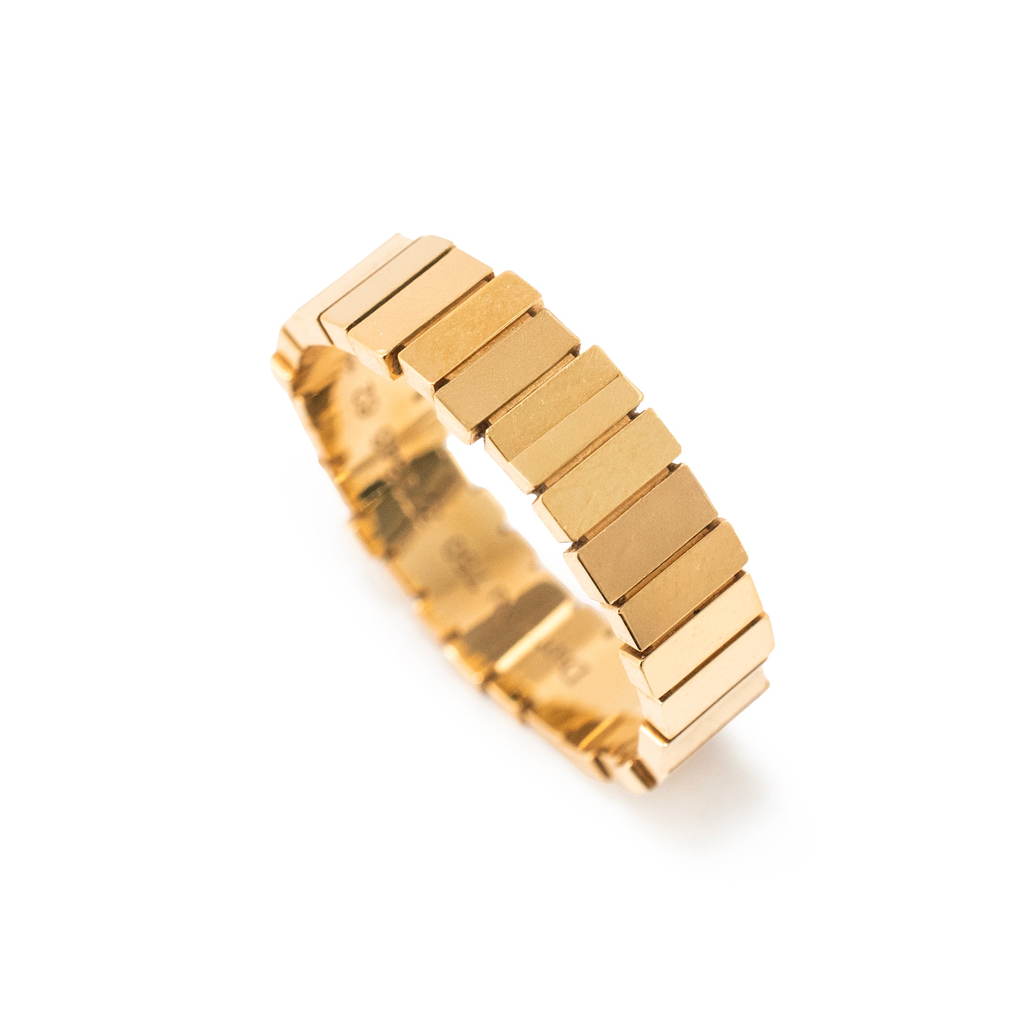 Men’s Christian Dior Gem Collection 18K Yellow Gold Band Ring