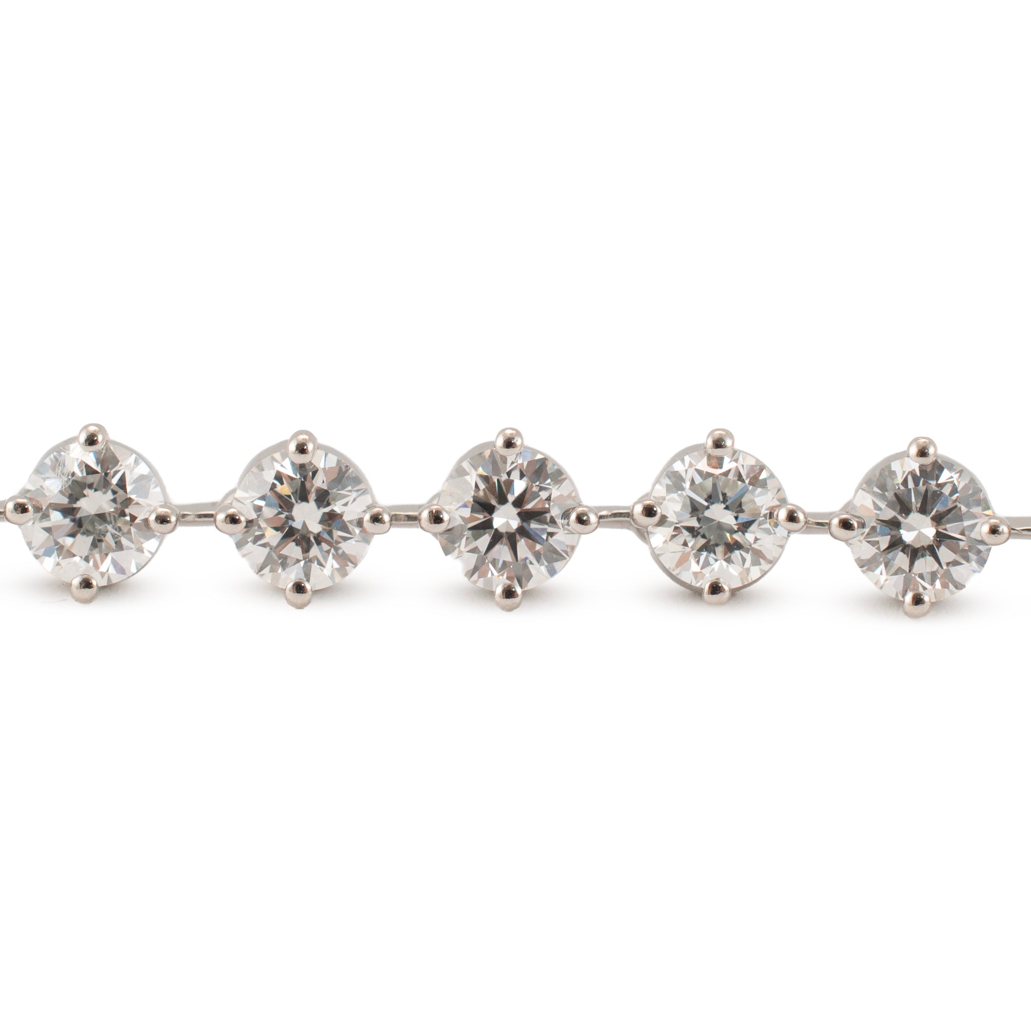 950 Platinum Ctw Lab Grown Diamond PIN Hinge Link Tennis Chain Necklace