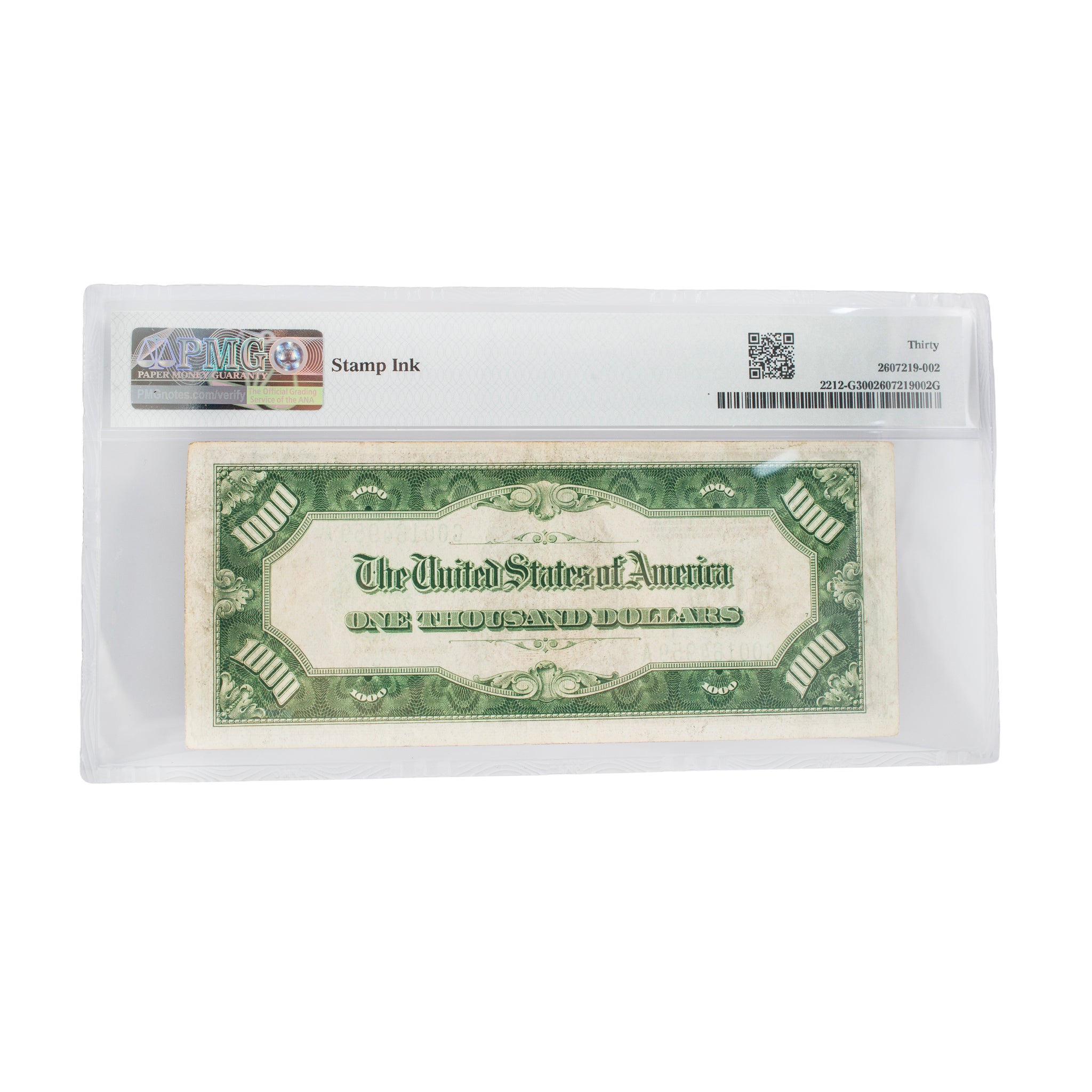1934A Pmg 30 Chicago $1,000 Federal Reserve Very Fine Paper Collectible Note