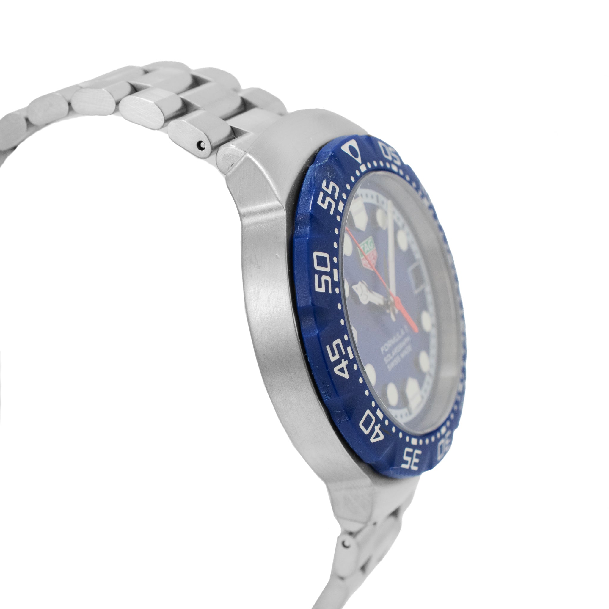 Tag Heuer Formula 1 38MM WBY1112 Steel Blue Bezel and Dial Quartz Watch