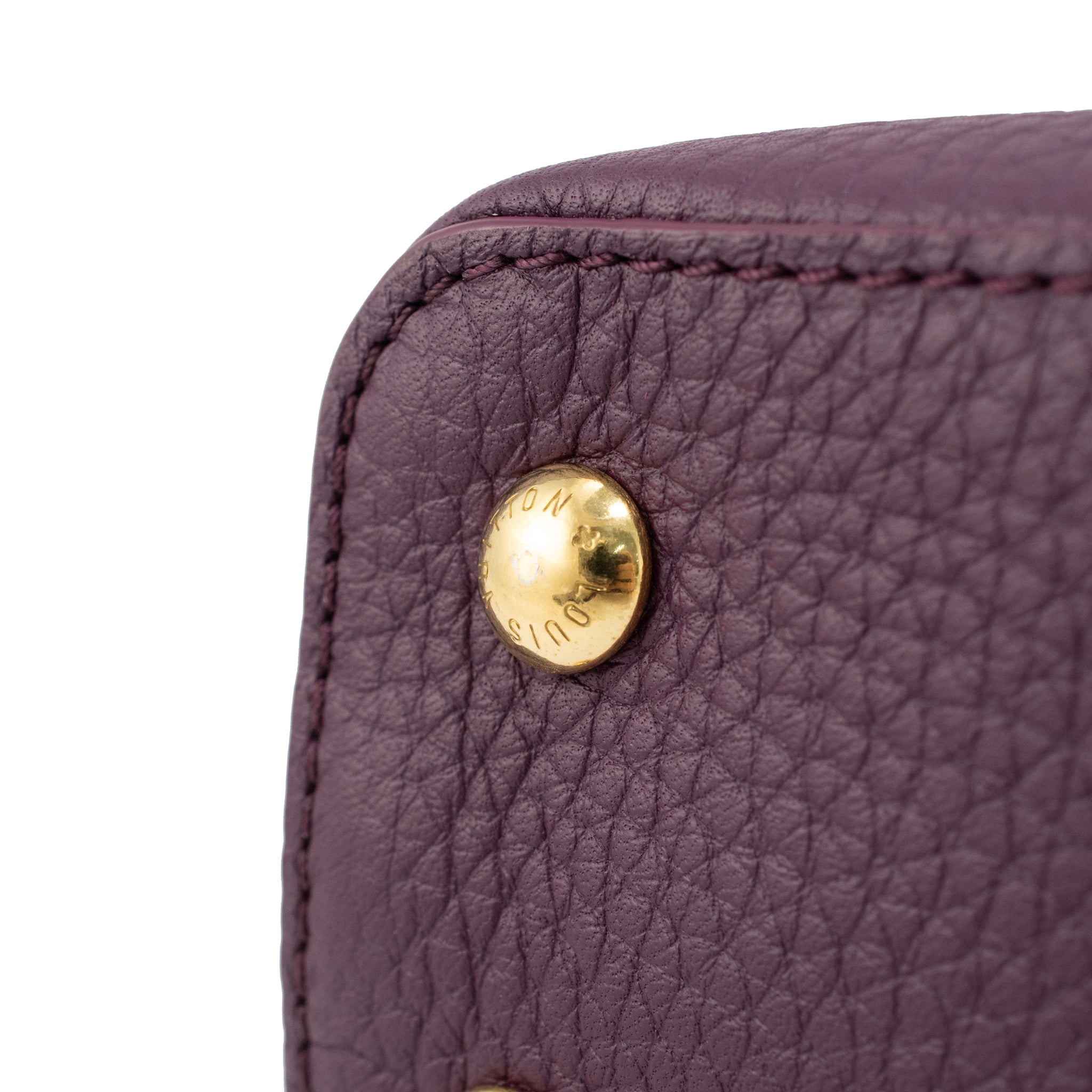 Louis Vuitton Capucines Mini Taurillon Leather Python Gold Hardware Tote Bag