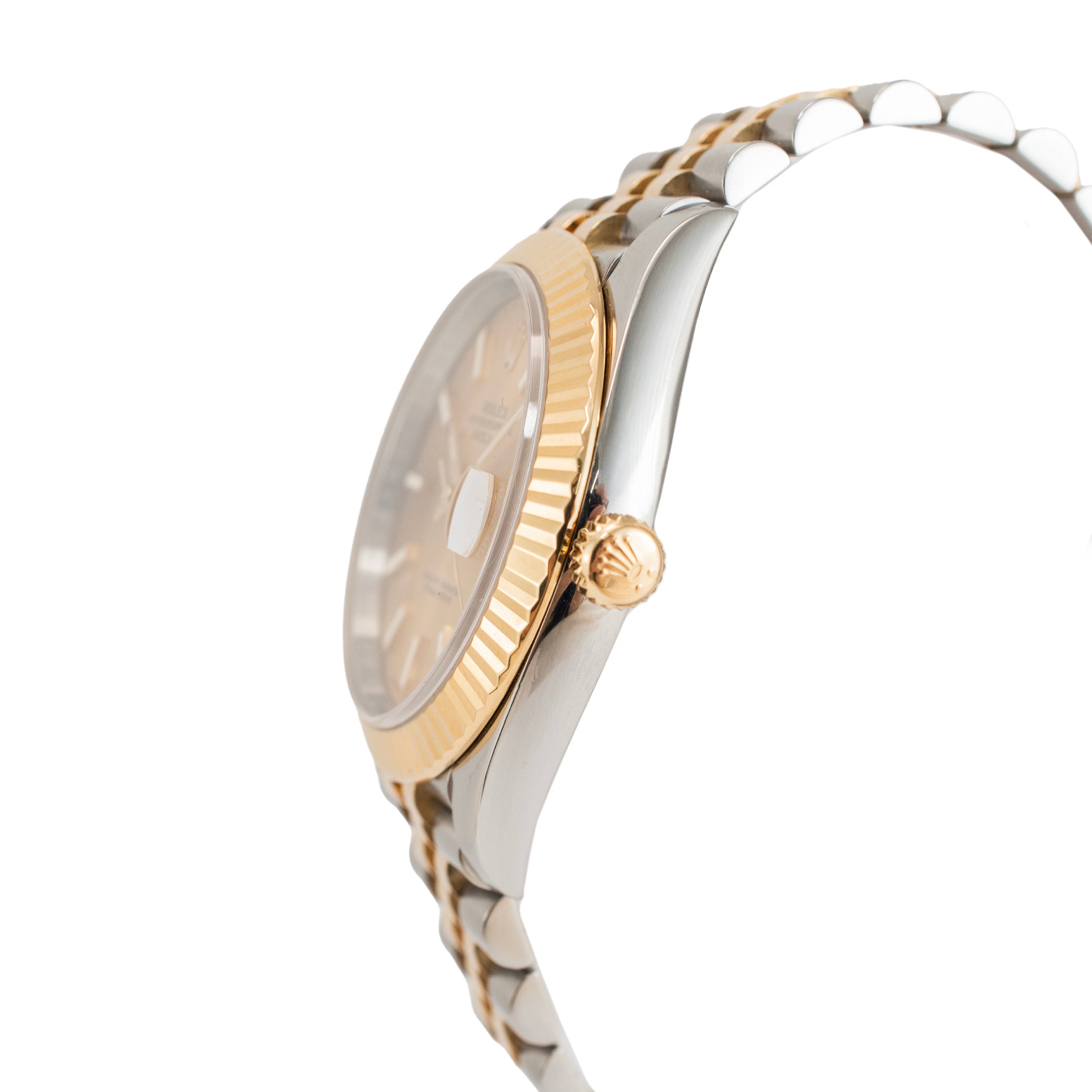 Rolex Datejust 41MM 126333 Champagne Dial Fluted Jubilee Gold Steel Watch