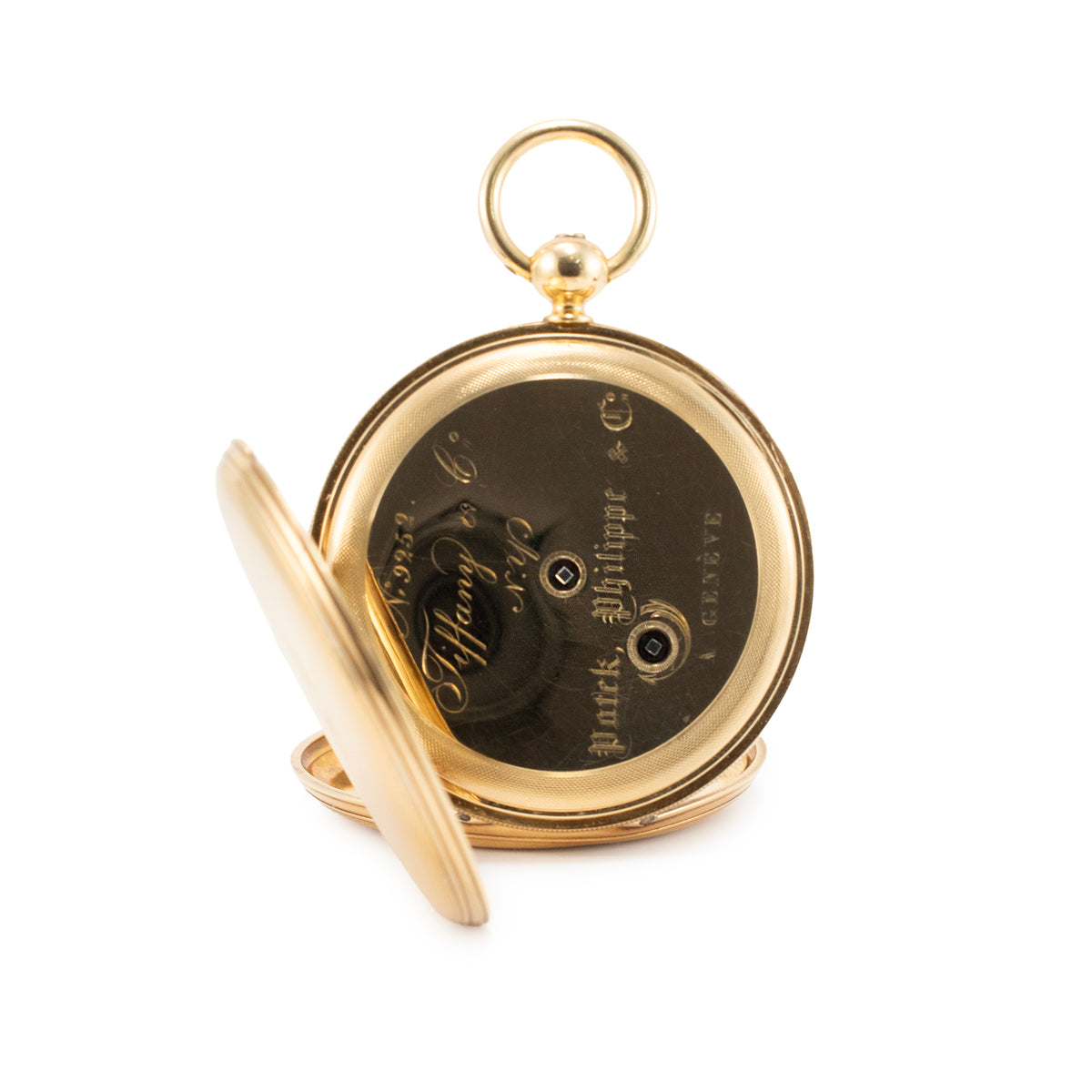 1853 Archive Antique Patek Philippe Tiffany & Co. 18K Gold Key-Wind Pocket Watch