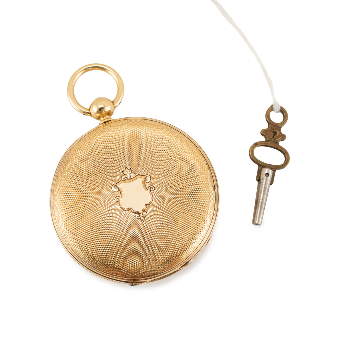 1853 Archive Antique Patek Philippe Tiffany & Co. 18K Gold Key-Wind Pocket Watch