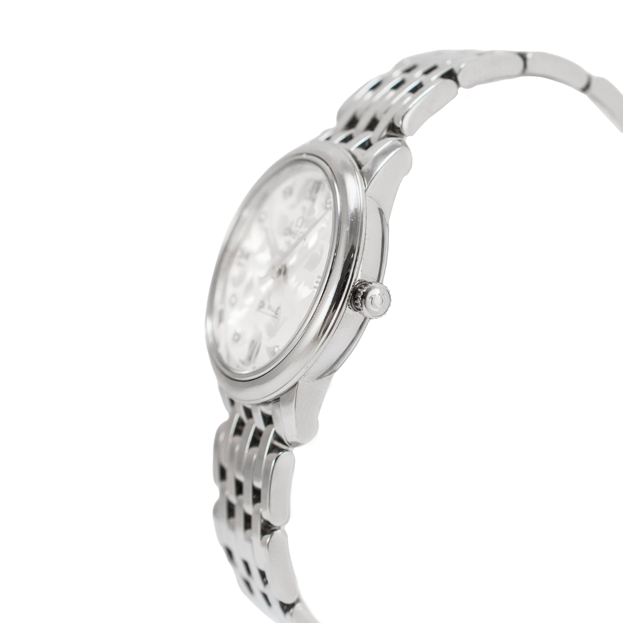 Ladies Omega de Ville Prestige 32.7mm 42410336052001 Butterfly Dial Steel Watch