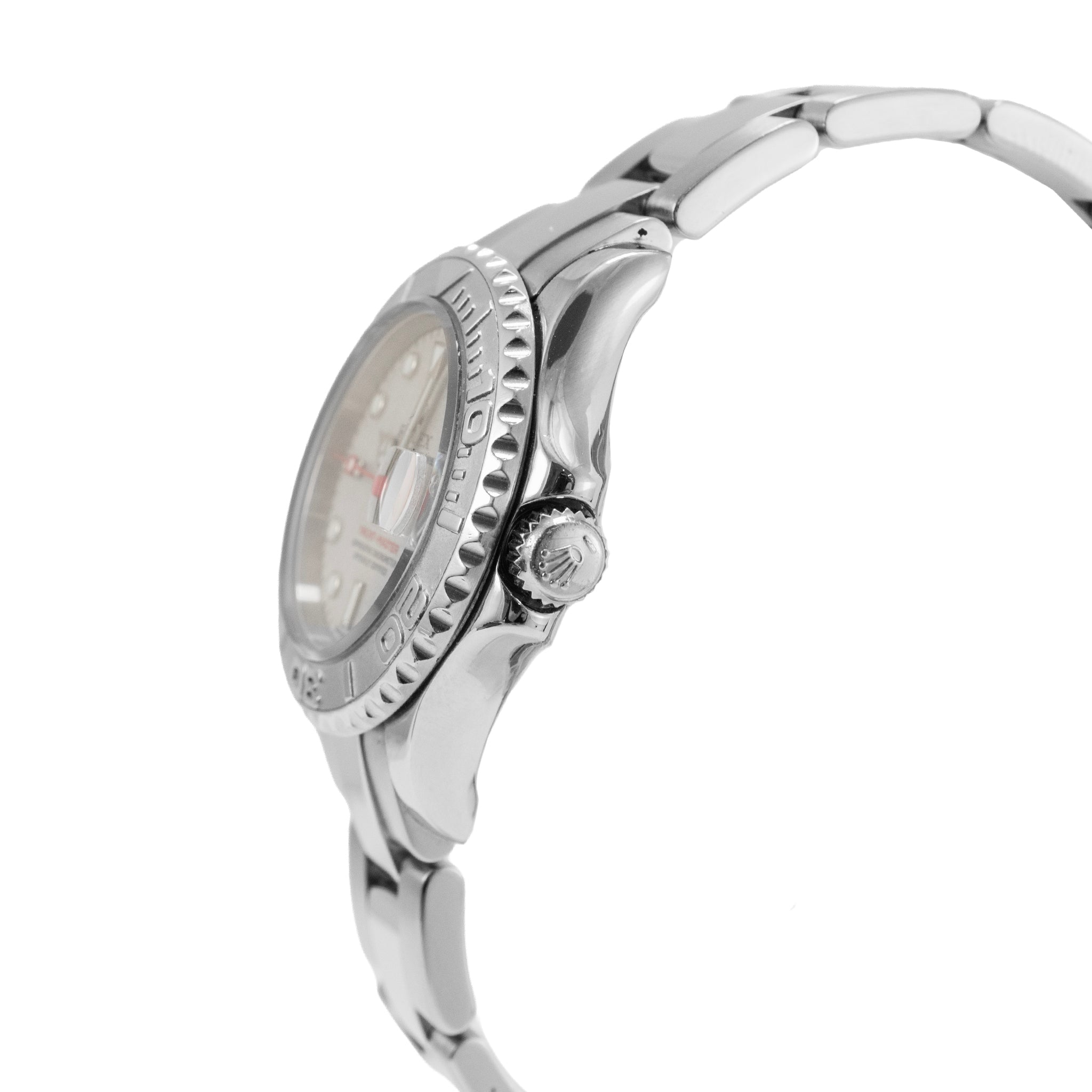 Ladies Rolex Yacht-Master 29MM 169622 Platinum Bezel Steel Automatic Watch