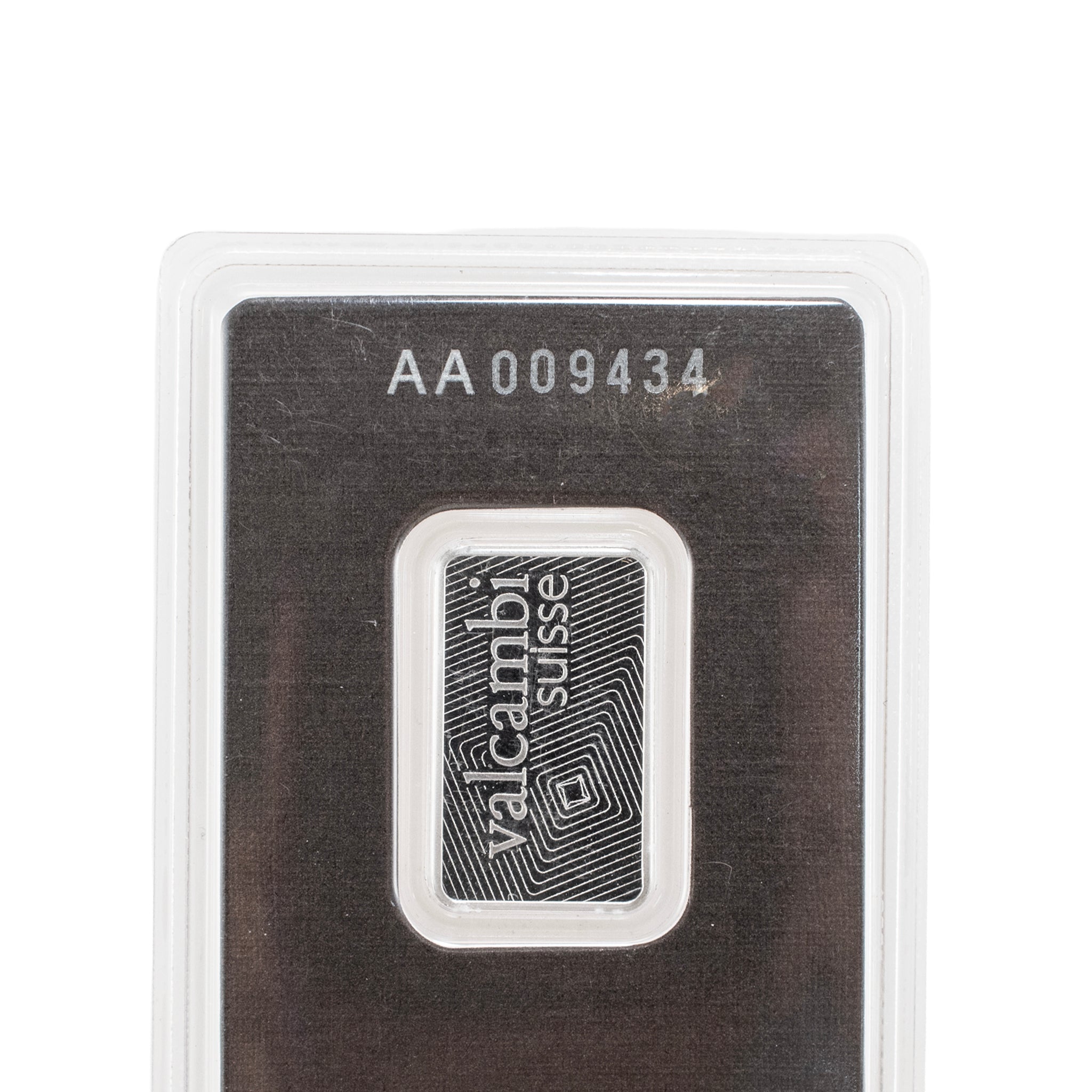 Valcambi Suisse 10 Gram .9995 Assay Card Bullion Platinum Bar
