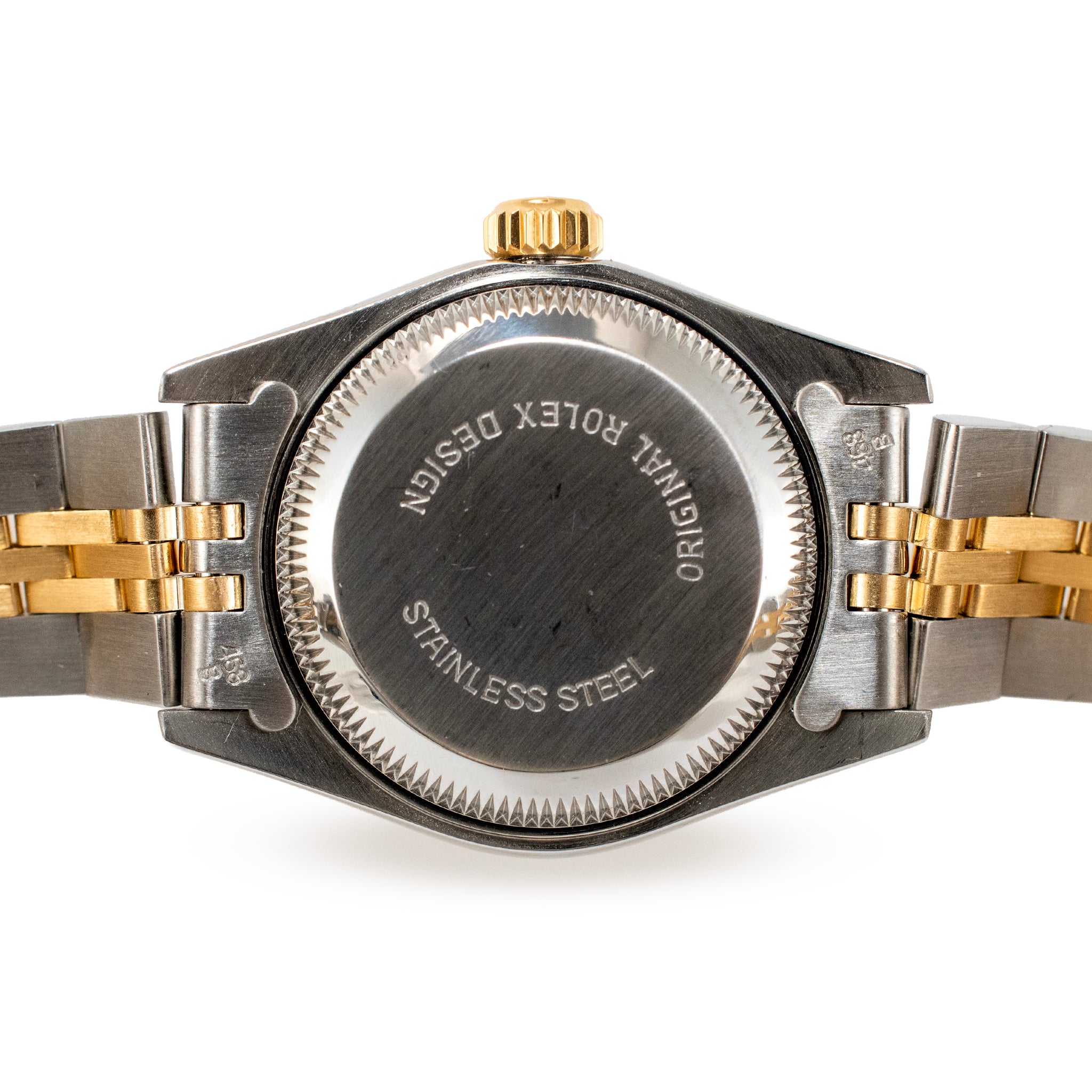 Ladies Rolex Datejust 26MM 69173 Jubilee Anniversary Dial 18K Gold Steel Watch