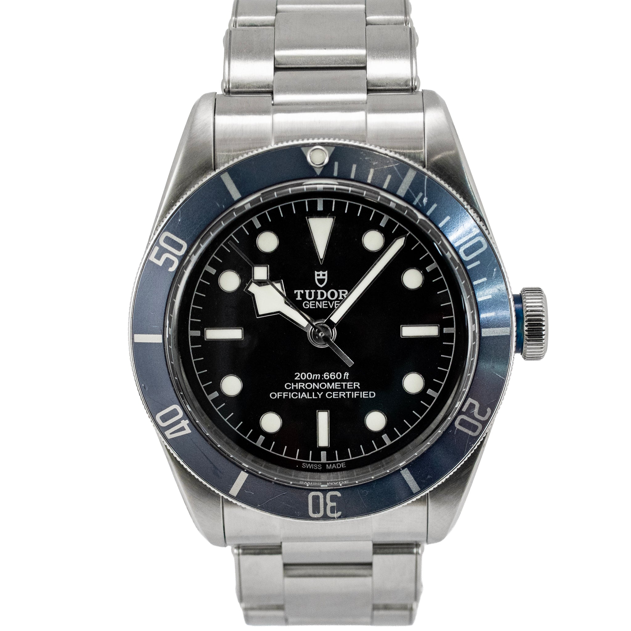 Tudor Heritage Black Bay 41MM 79230 Blue Bezel Stainless Steel Automatic Watch
