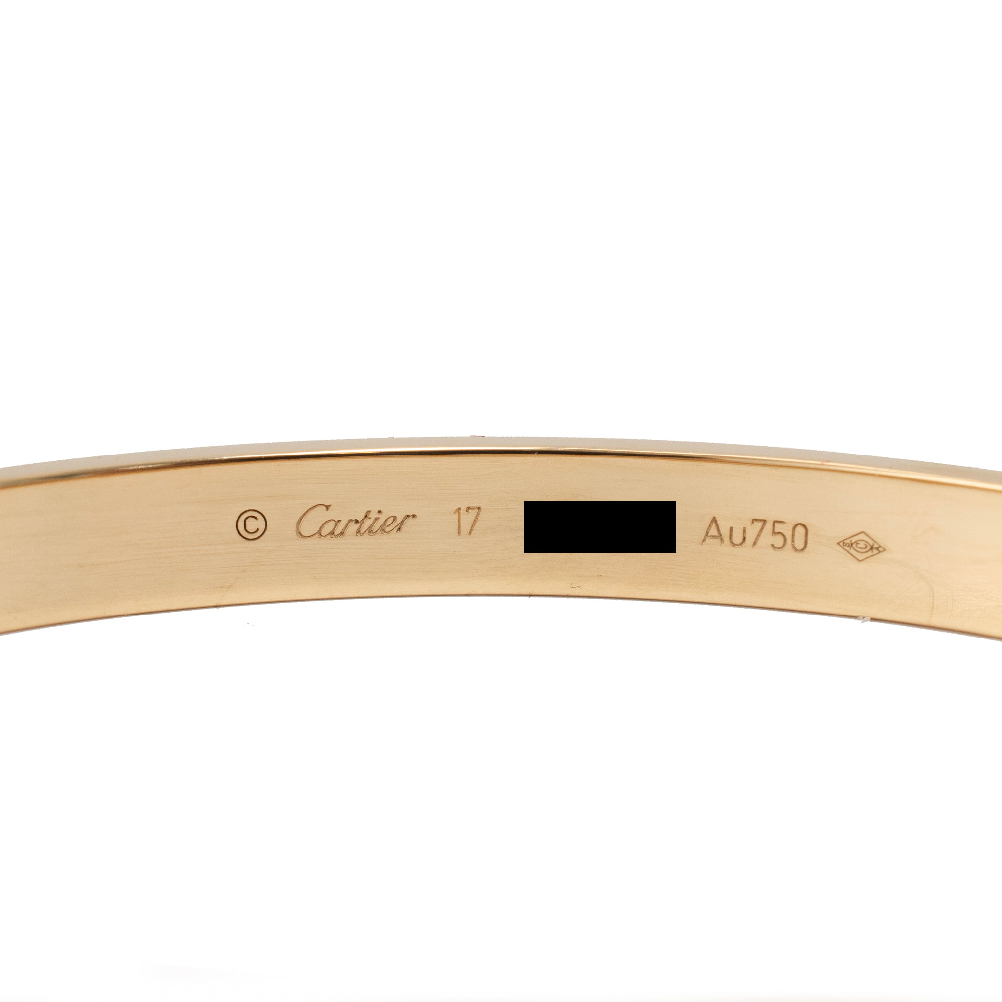 Cartier Love Classic Model 18K Yellow Gold Bangle Bracelet