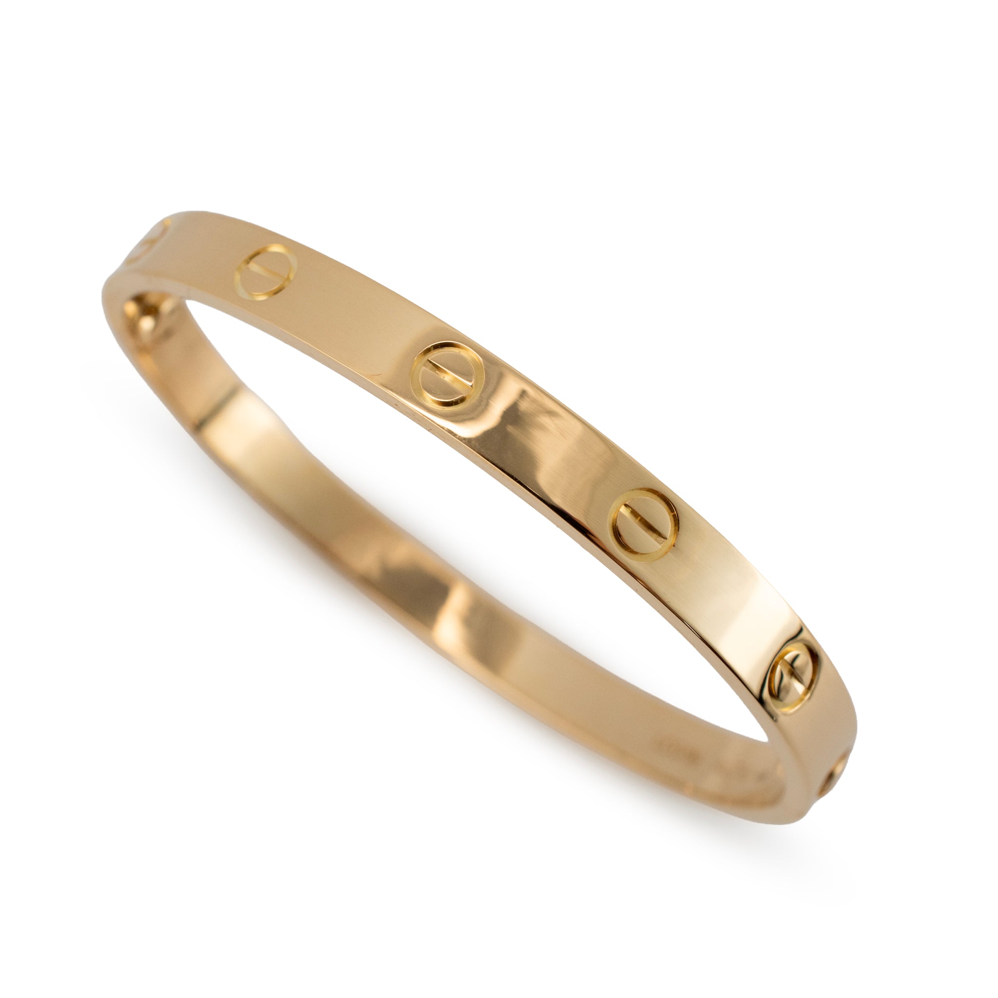Cartier Love Classic Model 18K Yellow Gold Bangle Bracelet