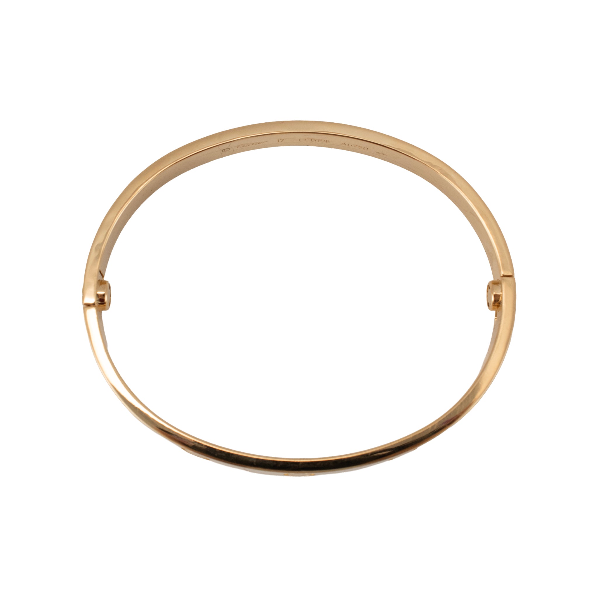 Cartier Love Classic Model 18K Yellow Gold Bangle Bracelet