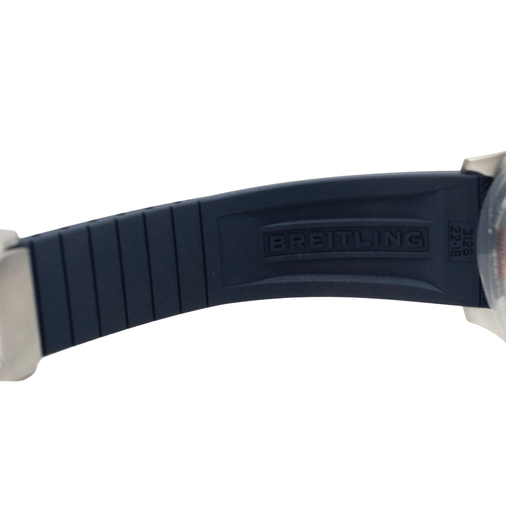 Breitling Superocean 42MM a17375e71g1s1 White Dial Blue Rubber Band Steel Watch
