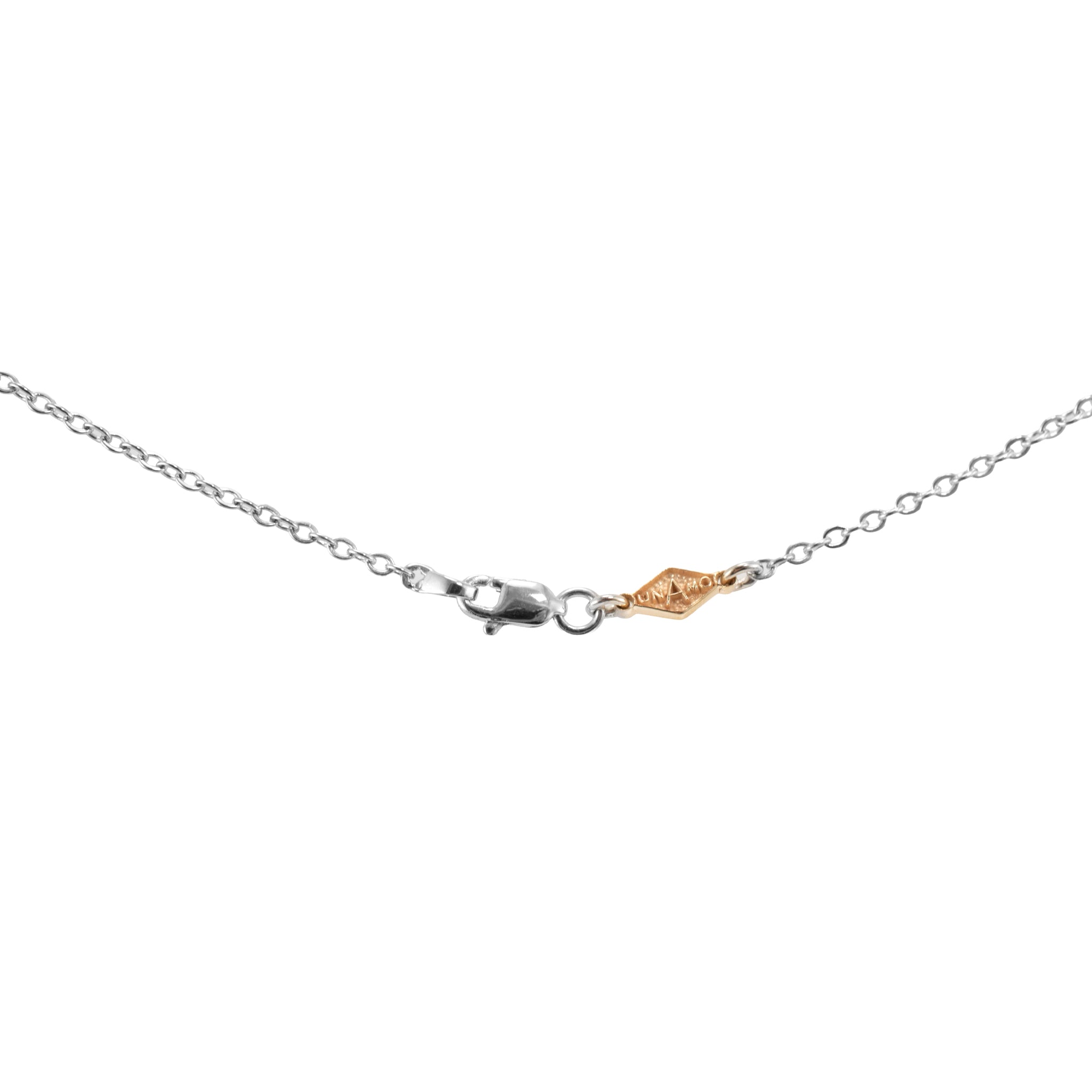 Unisex 18K White & Yellow Gold 0.51ct Diamond Solitaire Chocker Pendant Necklace