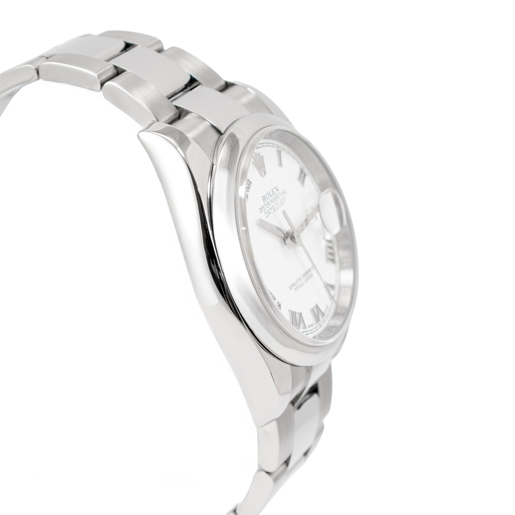 Rolex Datejust 36MM 116200 White Roman Oyster Stainless Steel Automatic Watch