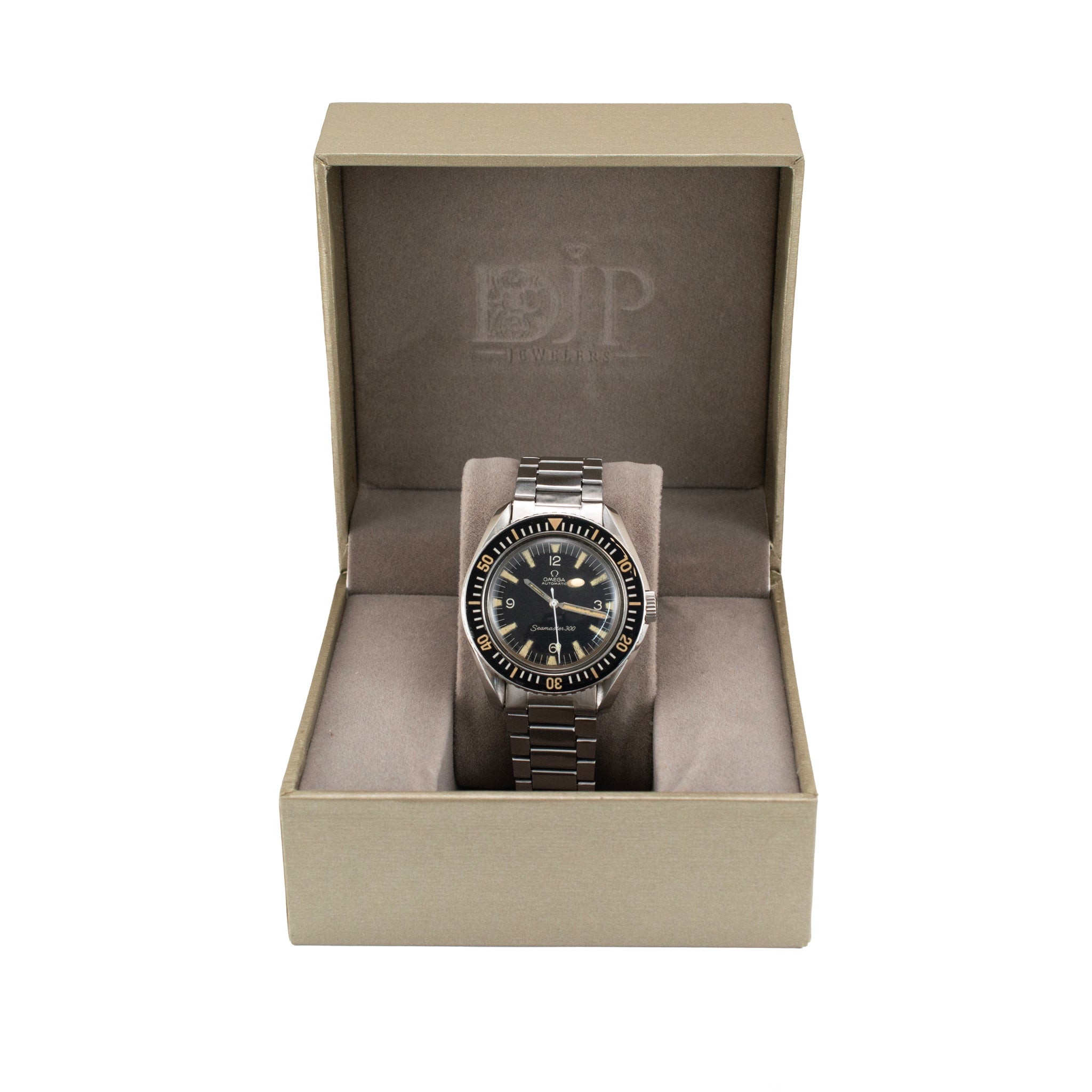 Vintage 1966 Omega Seamaster 300 41MM X 48MM 165.024 Black Steel Automatic Watch
