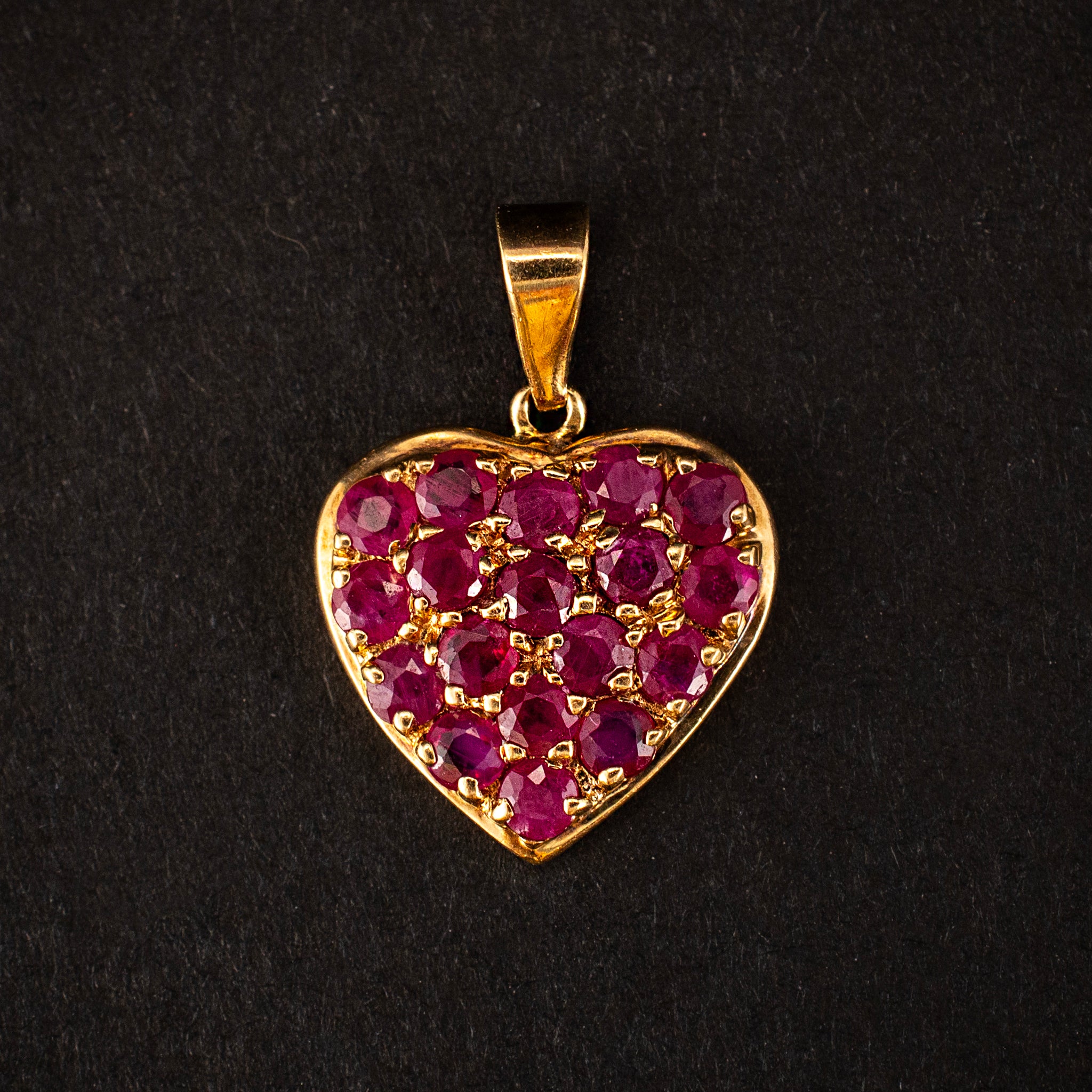 Pendant Ruby 1.17ct 10K Yellow Gold Vintage 453654 available at DJP Jewelers & Luxury Buyers