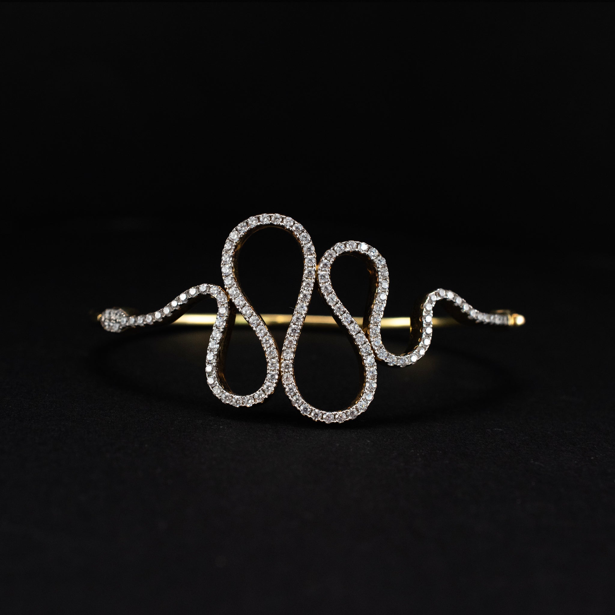 Link Bracelet Silver/Gold Plated Bangle Modern Style 453750 available at DJP Jewelers & Luxury Buyers