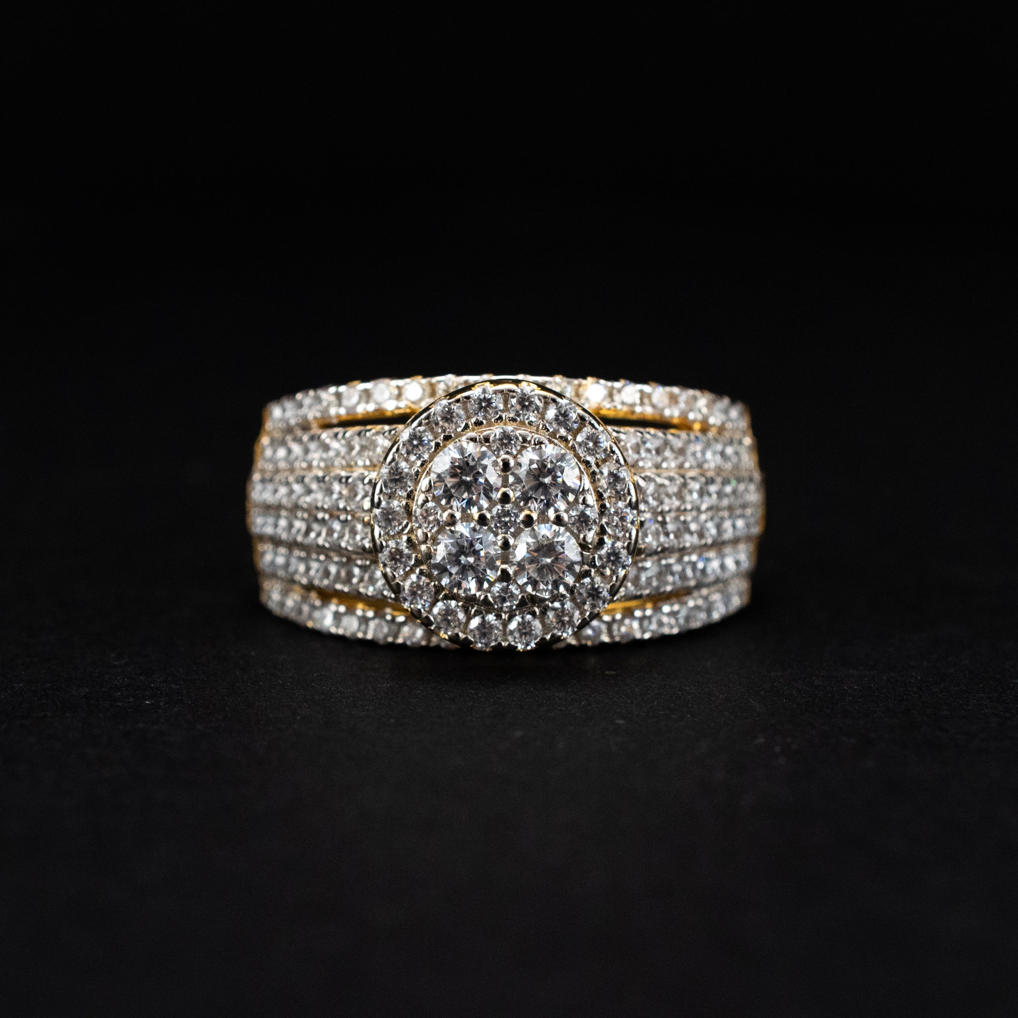 Cocktail & Statement Ring Silver/Gold Plated Cocktail Modern Style 453781 available at DJP Jewelers & Luxury Buyers