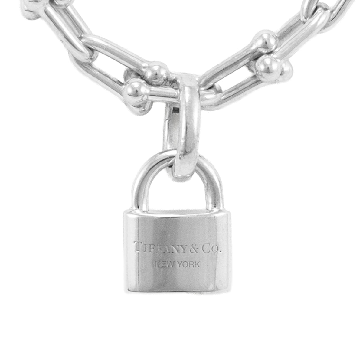 Tiffany & Co. Hardwear Collection Small Wrap Silver Charm Chain Link Bracelet
