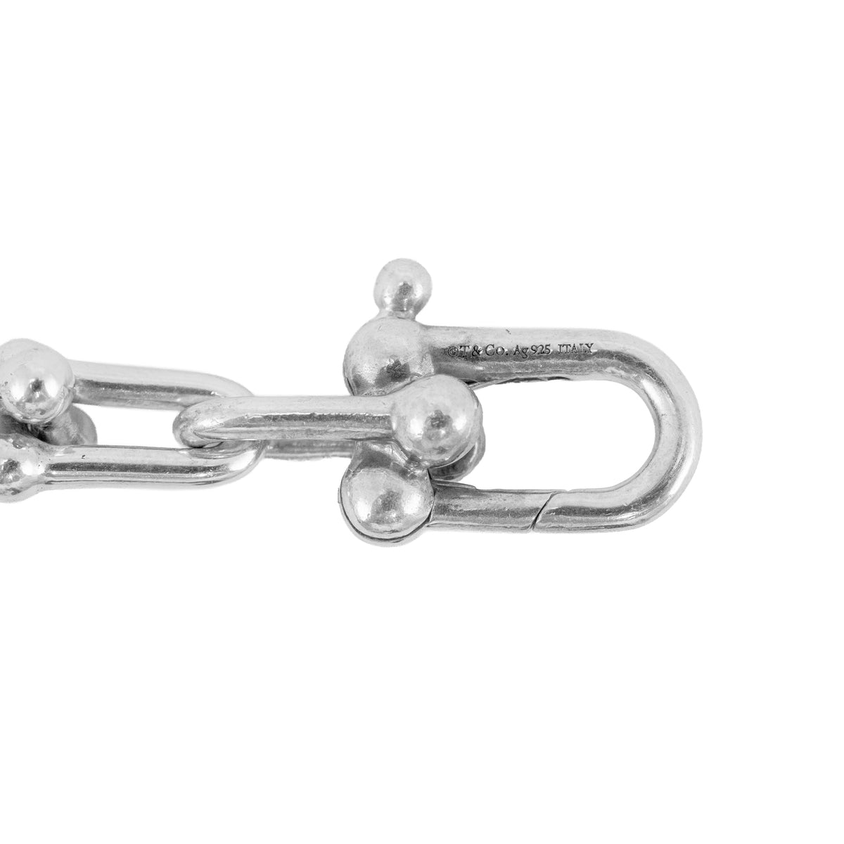Tiffany & Co. Hardwear Collection Small Wrap Silver Charm Chain Link Bracelet