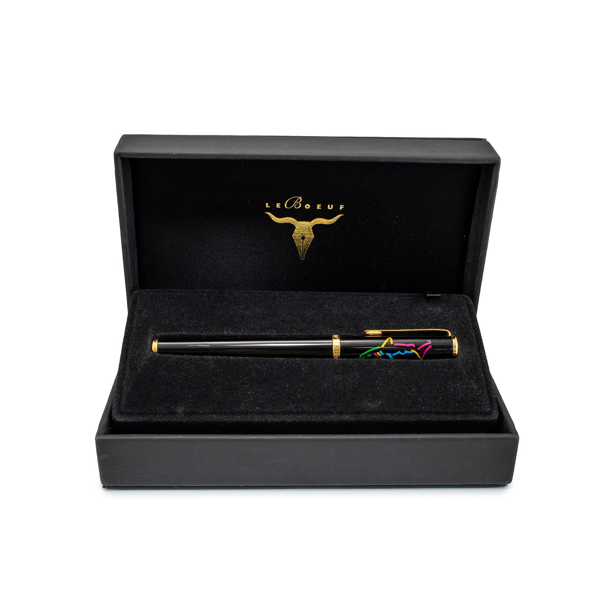 Leboeuf Greg Norman Limited Edition 23K Gold Plated Shark Rollerball Pen