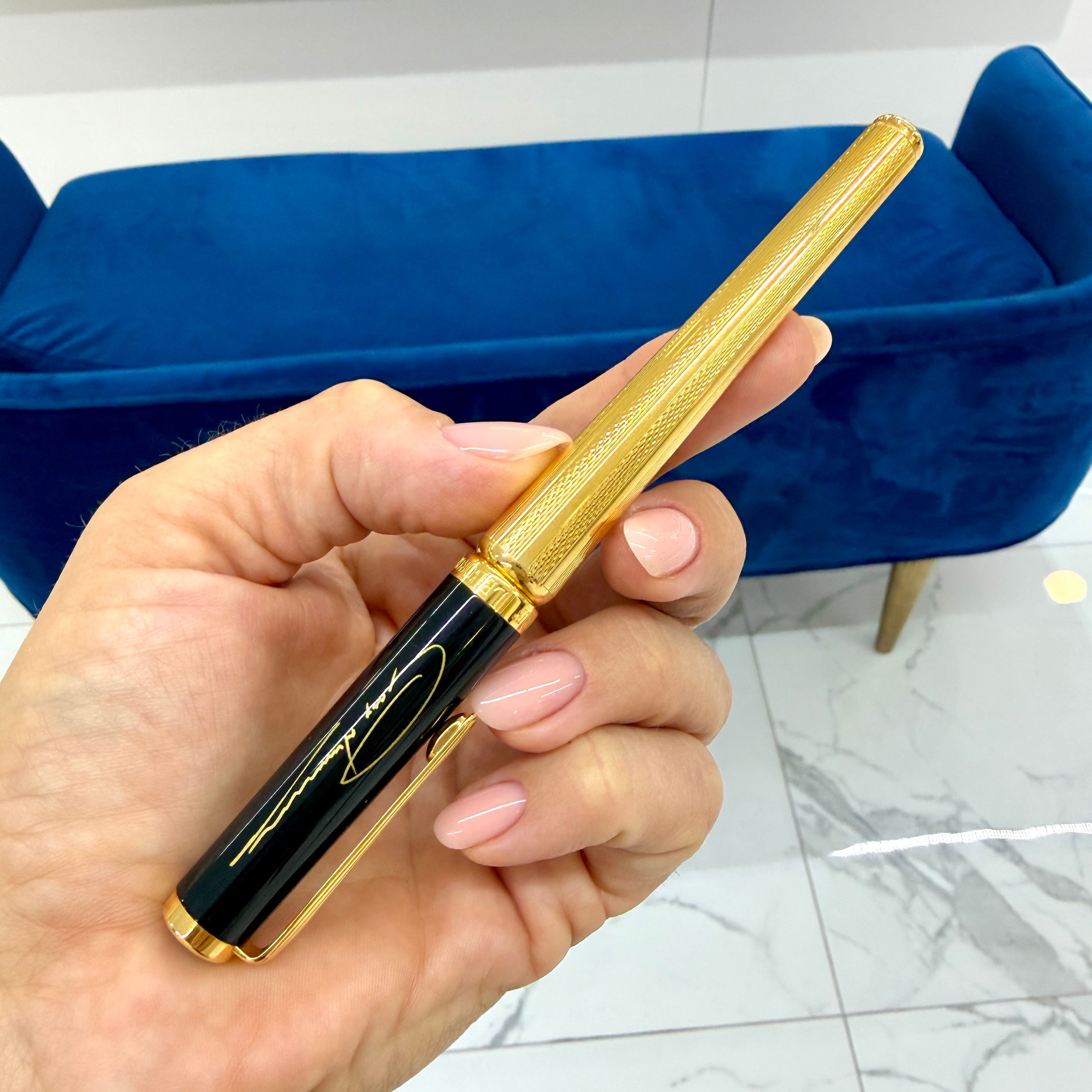 Leboeuf Greg Norman 18K Yellow Gold Nib Limited Edition Fountain Pen