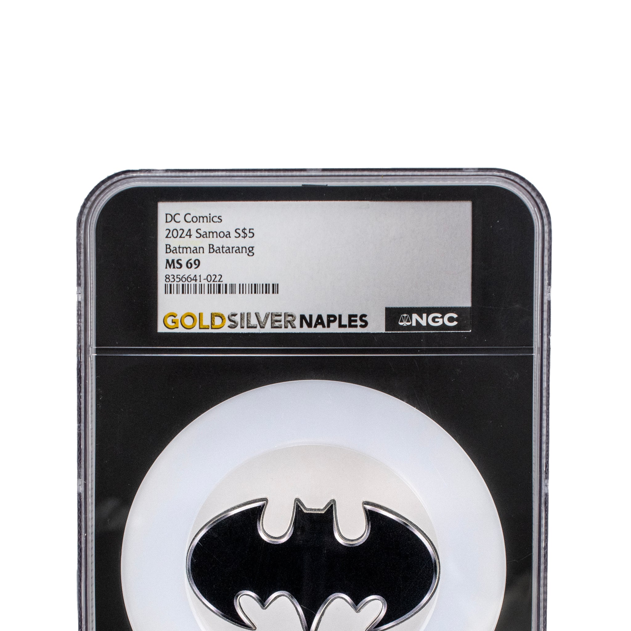 2024 Ngc MS69 Samoa $5 1OZ Fine Silver DC Comics Batman Batarang Bullion Coin