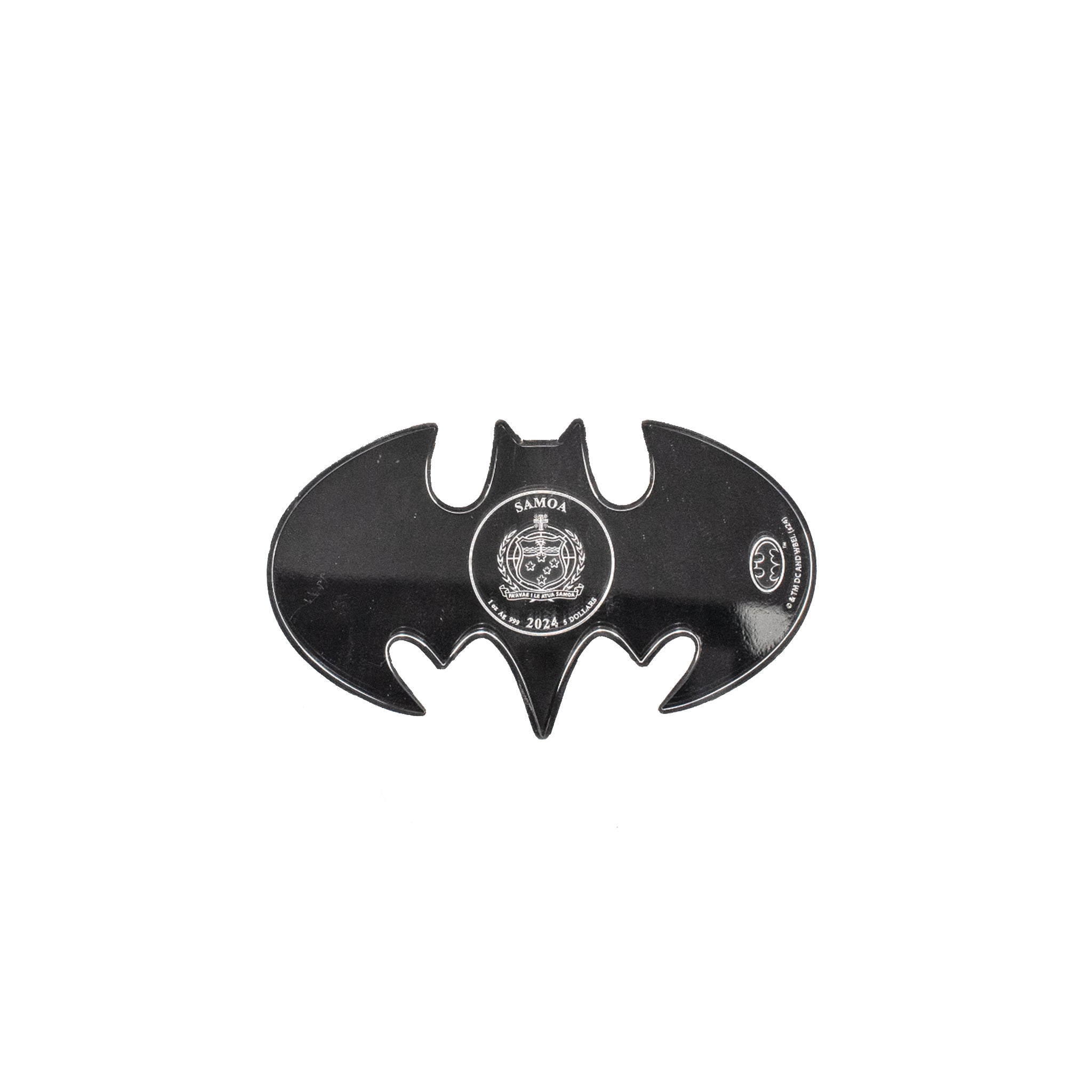 2024 Ngc MS69 Samoa $5 1OZ Fine Silver DC Comics Batman Batarang Bullion Coin
