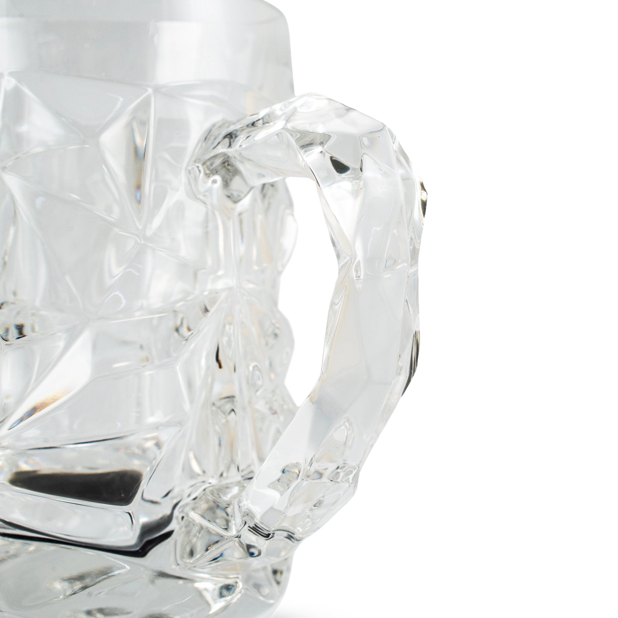 Tiffany & Co. 16OZ Pair of Rock Cut Crystal Beer Mug
